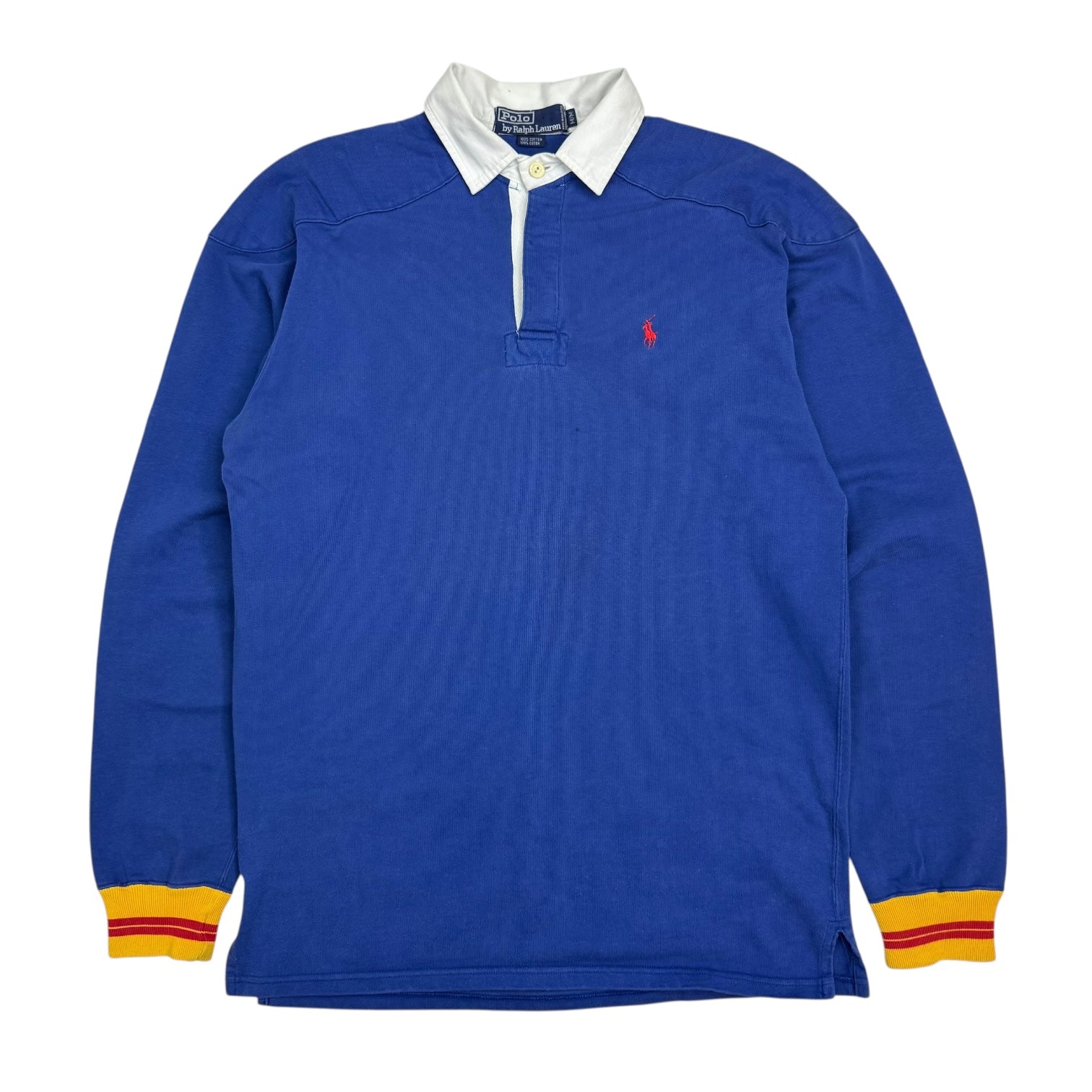 Vintage Polo Ralph Lauren Two-Tone Rugby Blue/White