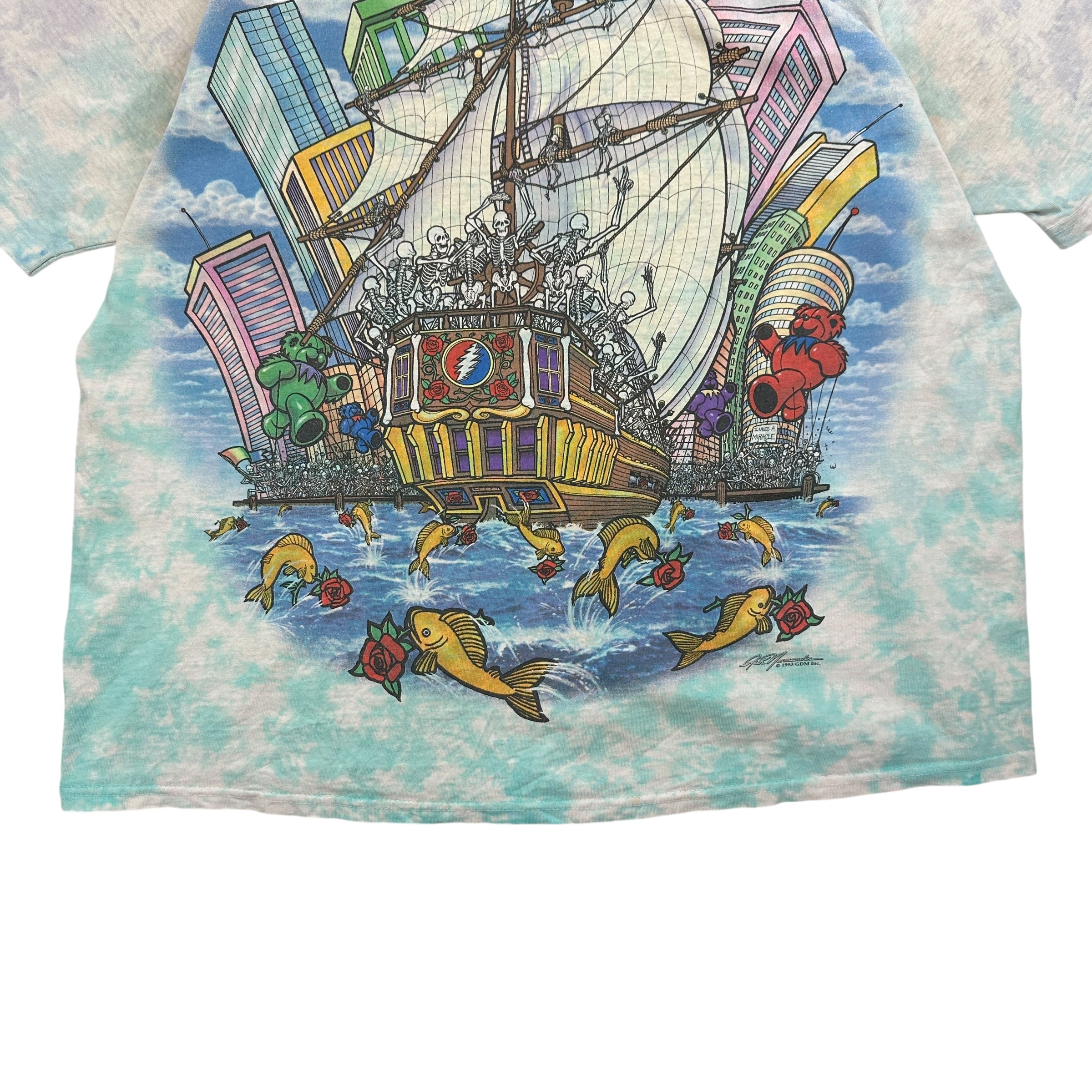 1993 Grateful Dead "Ship of Fools" Band Tee