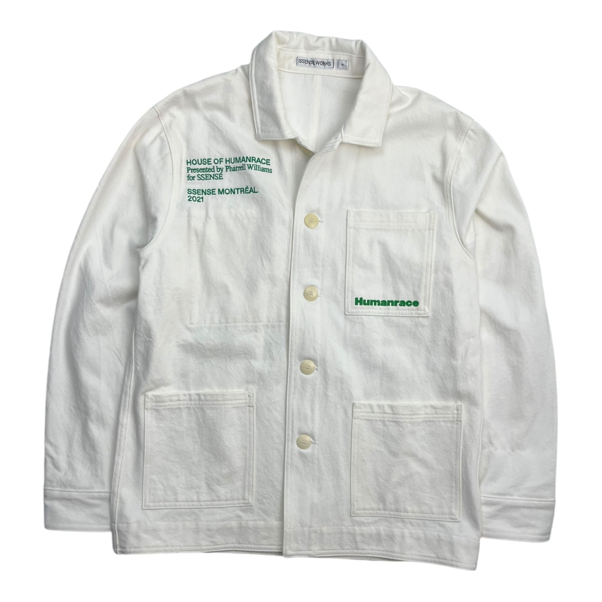 SSENSE Exclusive Off-White Humanrace Uniform Jacket