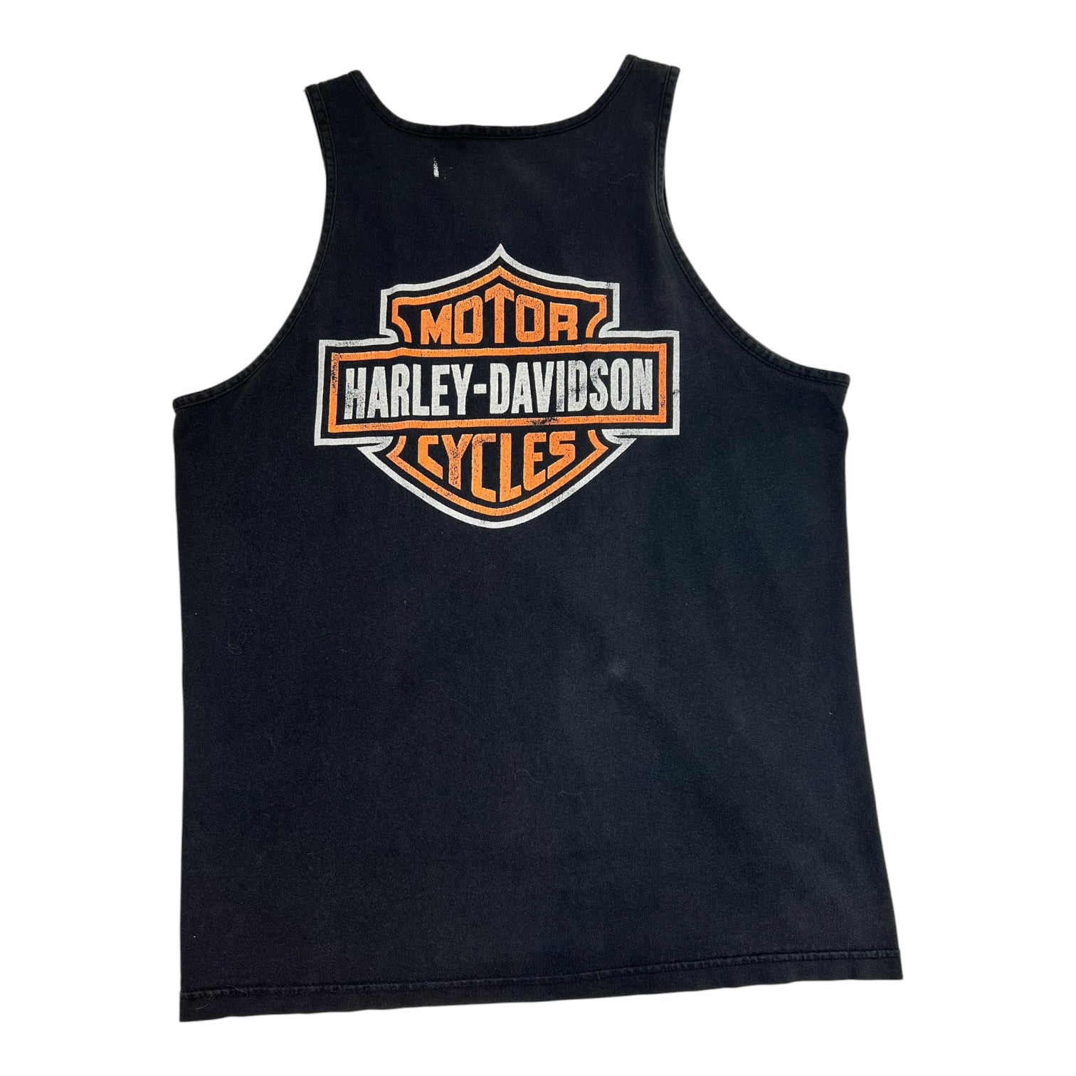 Vintage Harley-Davidson Cotton Tank Top Black
