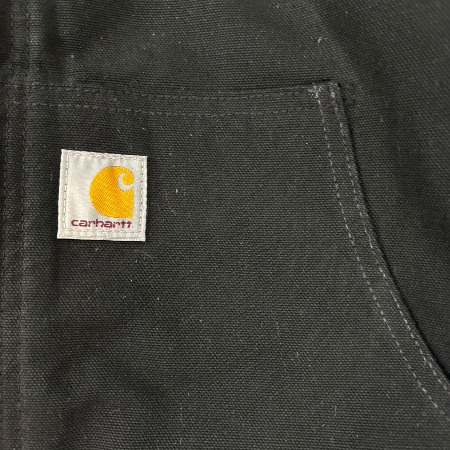 Vintage Carhartt Active Hooded Quilt-Lined Jacket Black