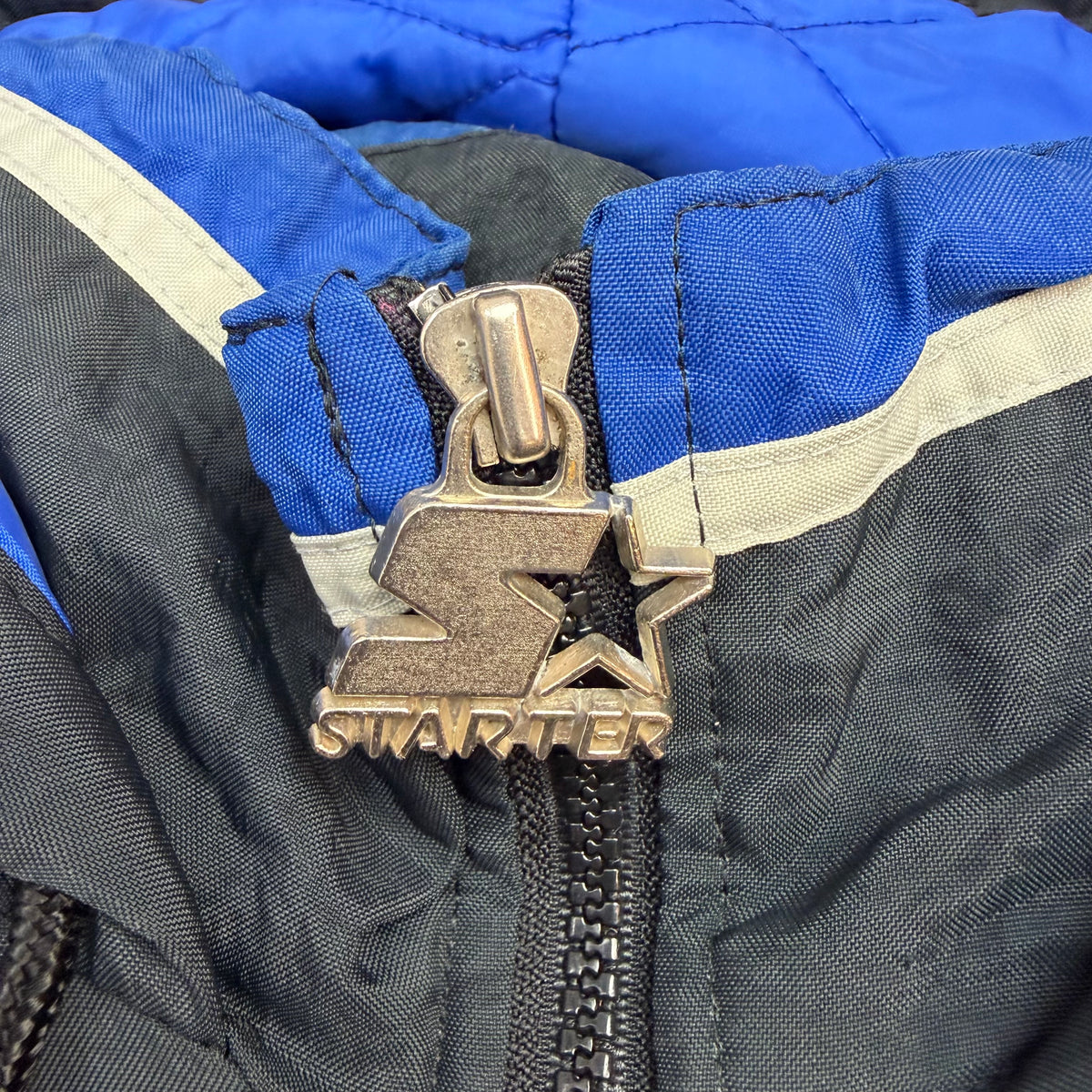 Vintage Starter Dallas Cowboys Quarter Zip Jacket Black