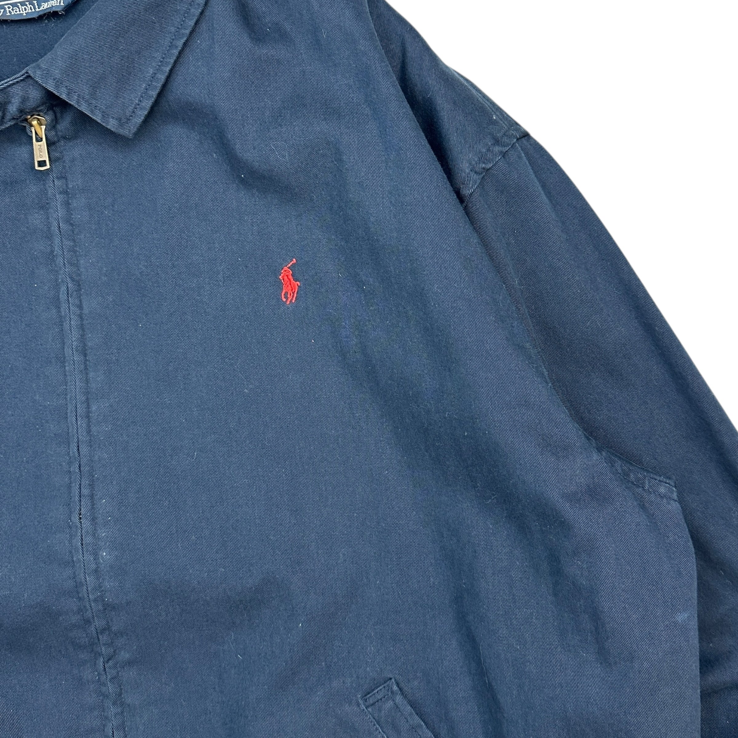 Vintage Polo Ralph Lauren Harrington Jacket Navy Blue