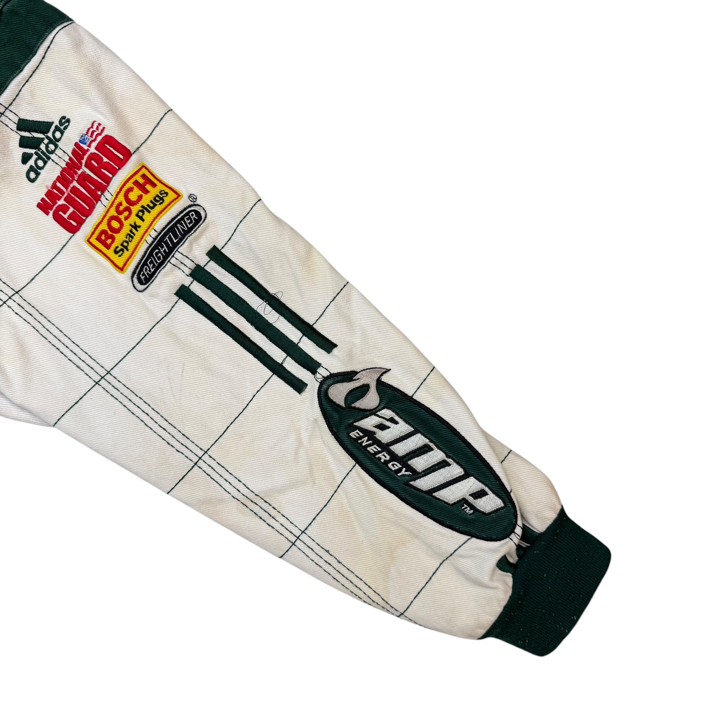 Vintage Dale Earnhardt Jr Chase Authentics Drivers Line AMP Energy National Guard Jacket White
