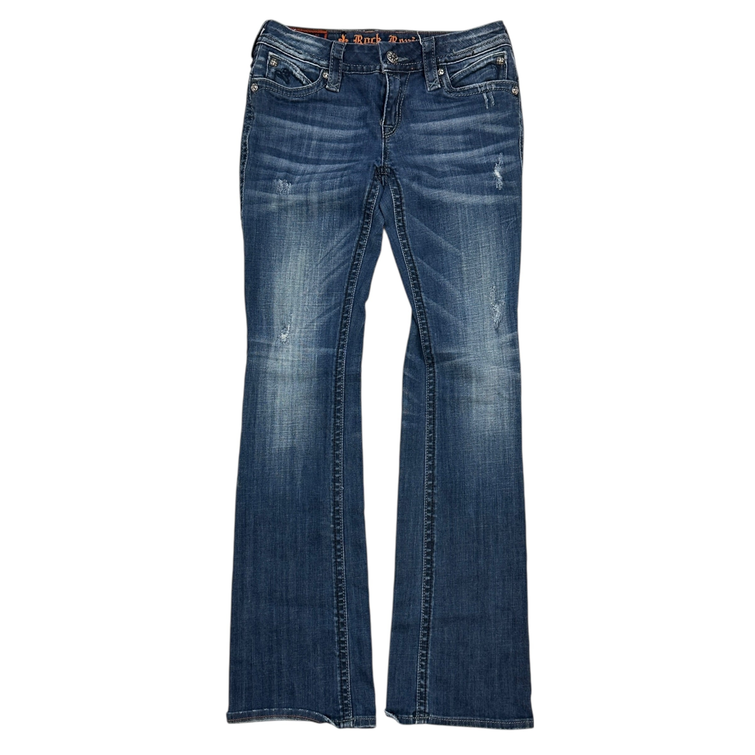 (W) Vintage Y2K Rock Revival Anja Boot Denim Jeans