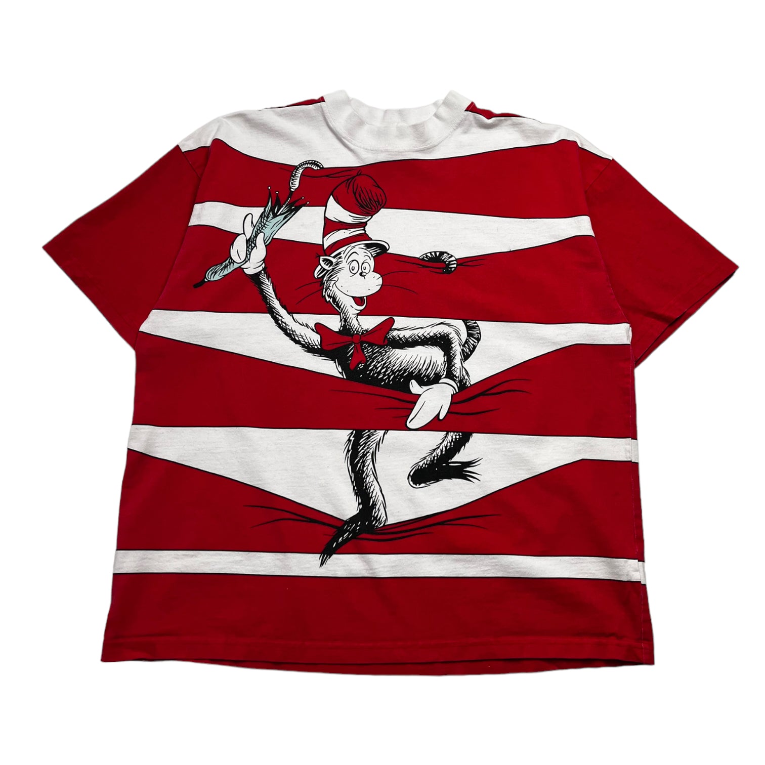 Vintage Cat In The Hat Striped Tee