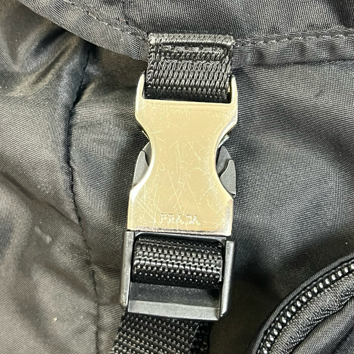 Prada Tessuto Nylon Montagna Double Buckle Backpack