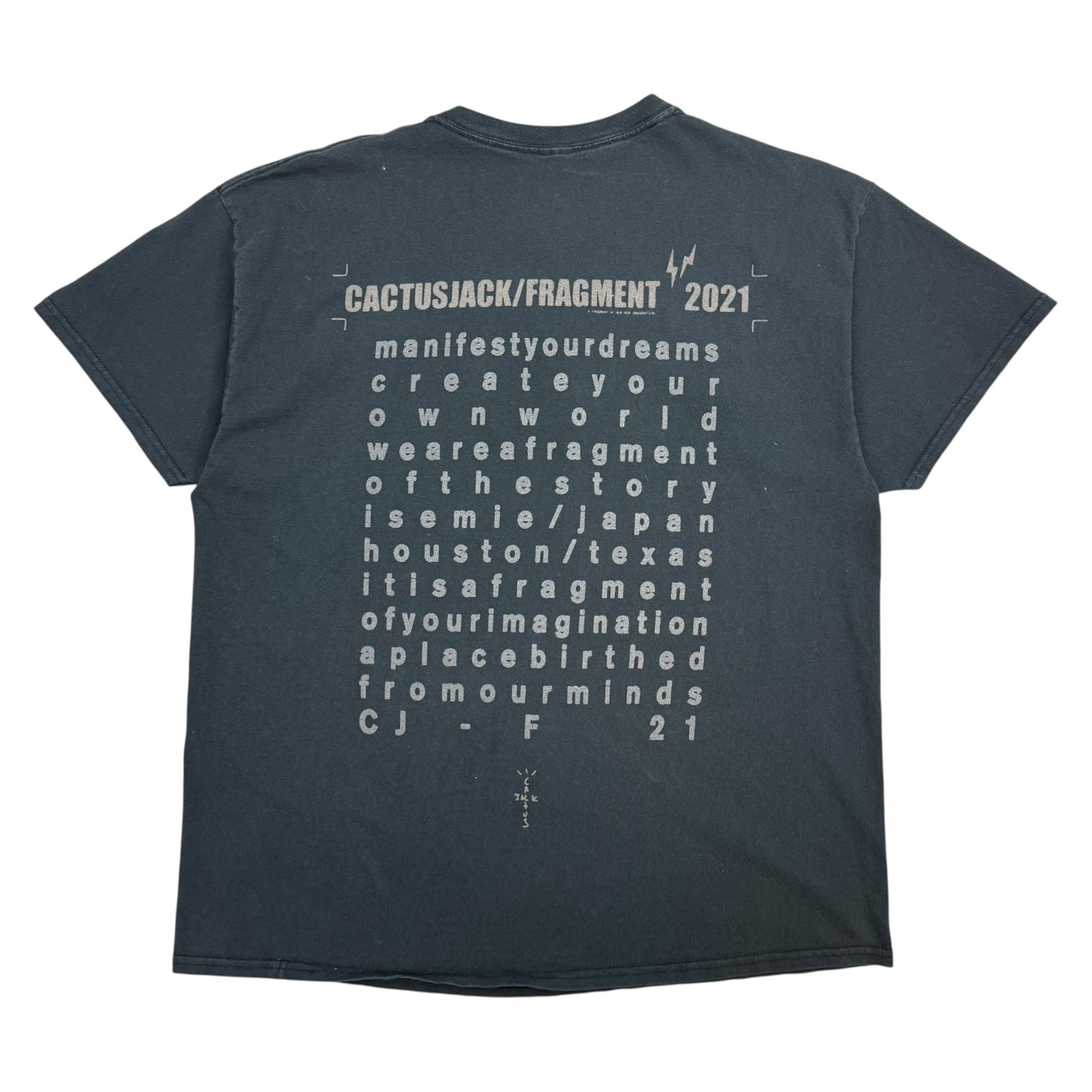 Cactus Jack x Fragment Tee Black