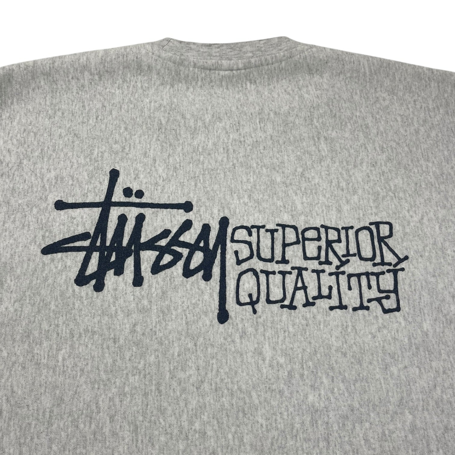 Stussy Superior Quality Crewneck Sweatshirt Grey