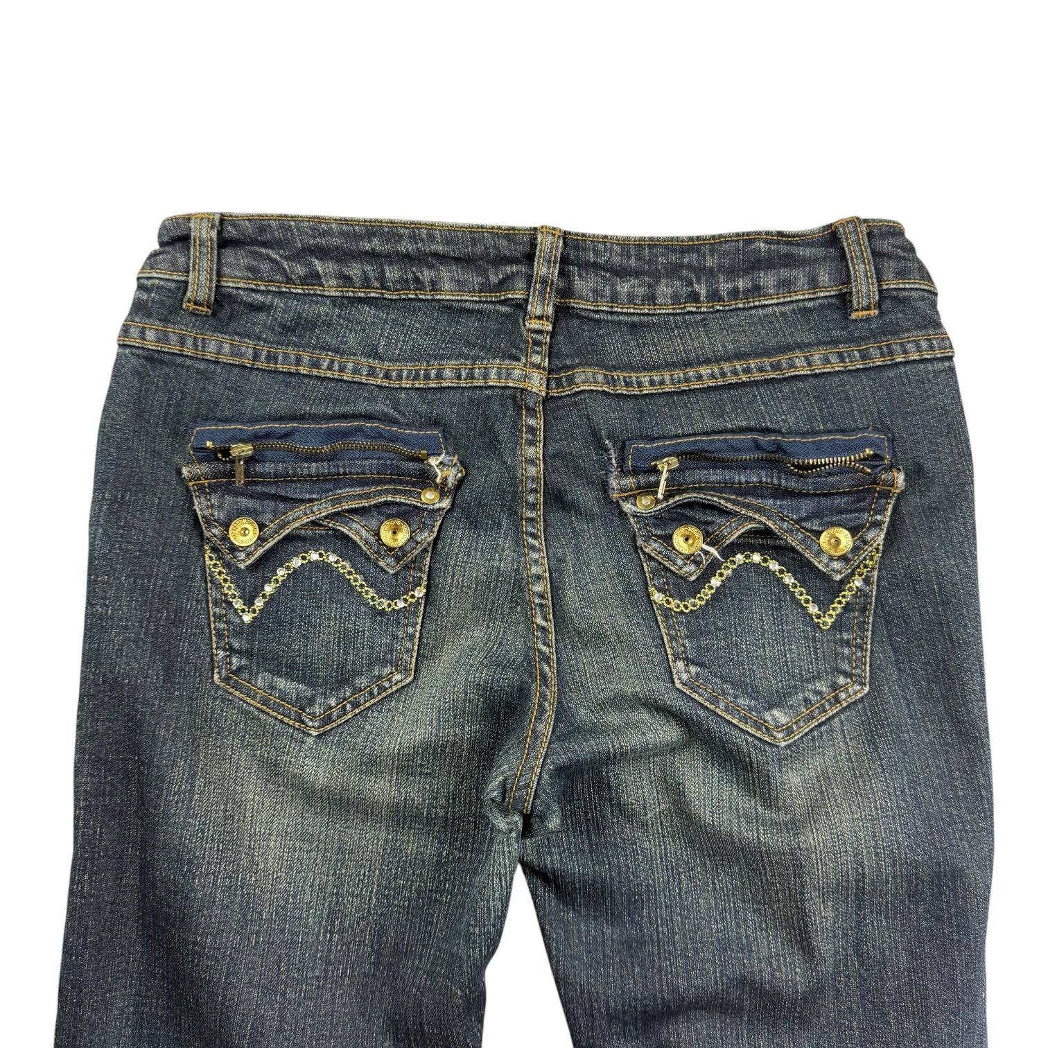 (W) Vintage Seductions Denim Pants Dark Wash