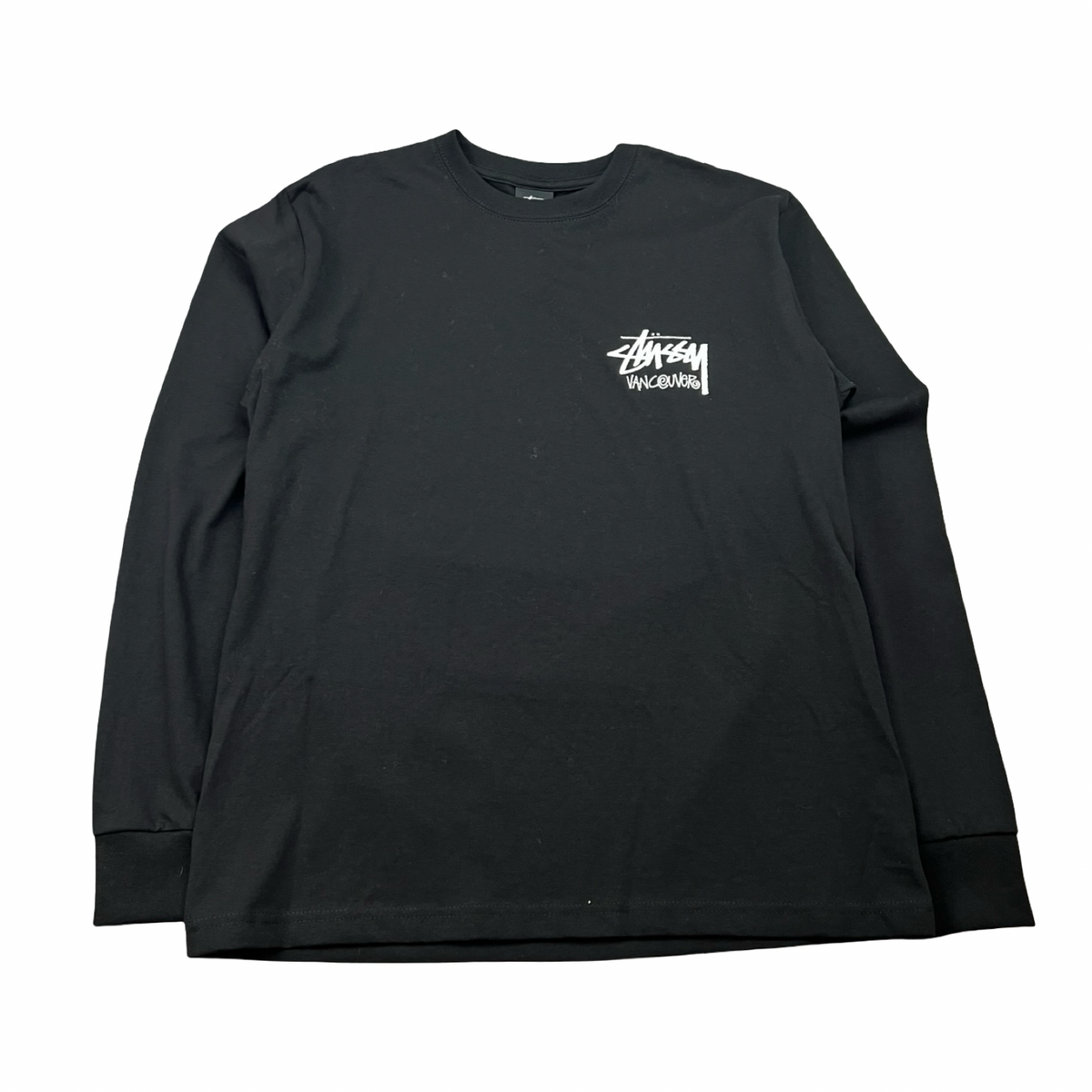Stussy Stock Vancouver Longsleeve T-Shirt Black