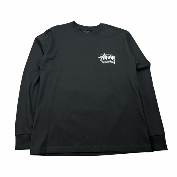 Stussy Stock Vancouver Longsleeve T-Shirt Black