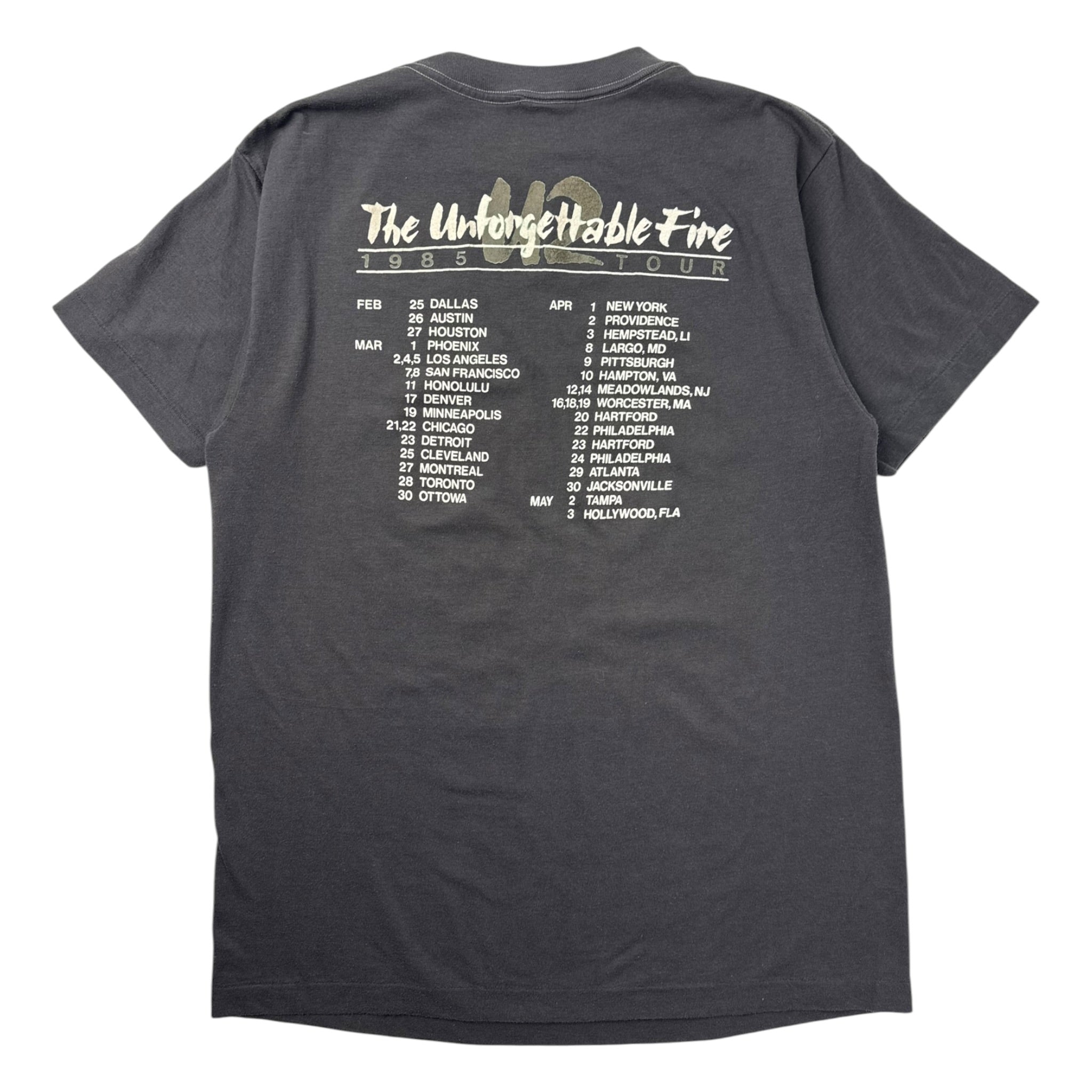 1985 U2 ‘The Unforgettable Fire’ Rock Band T-Shirt