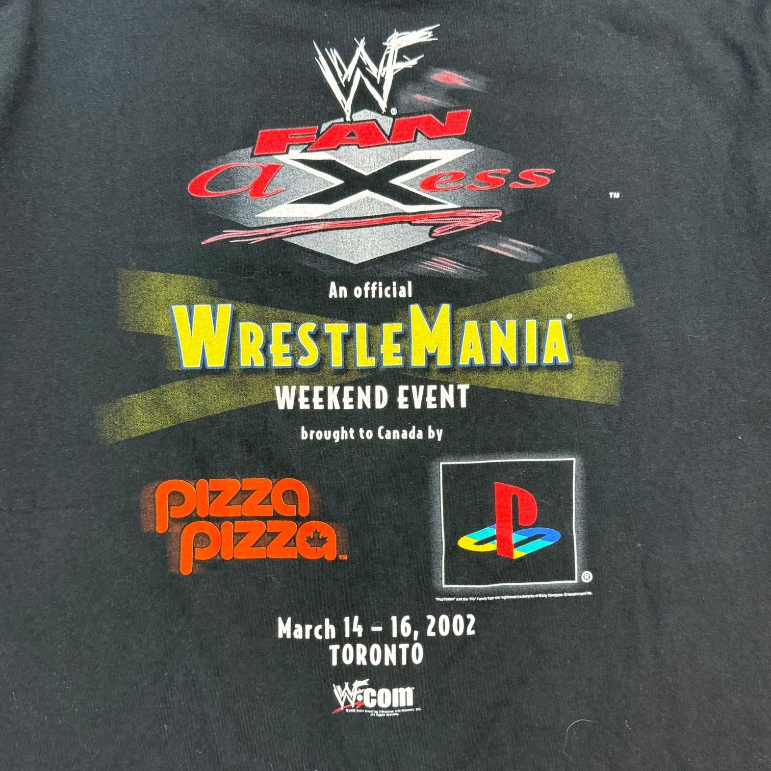 2002 WWF Wrestlemania X8 Tee Black