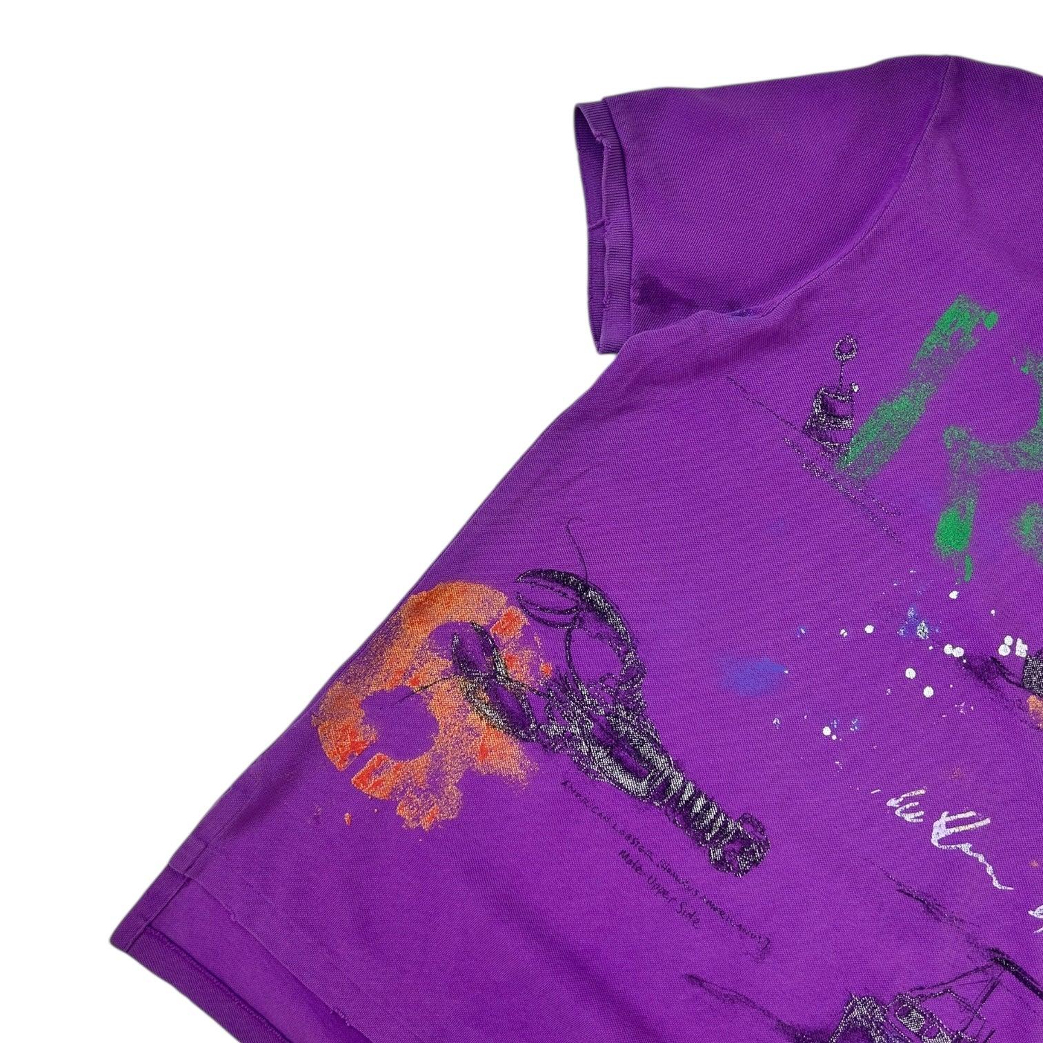 Vintage Polo Ralph Lauren Abstract Polo Shirt Purple