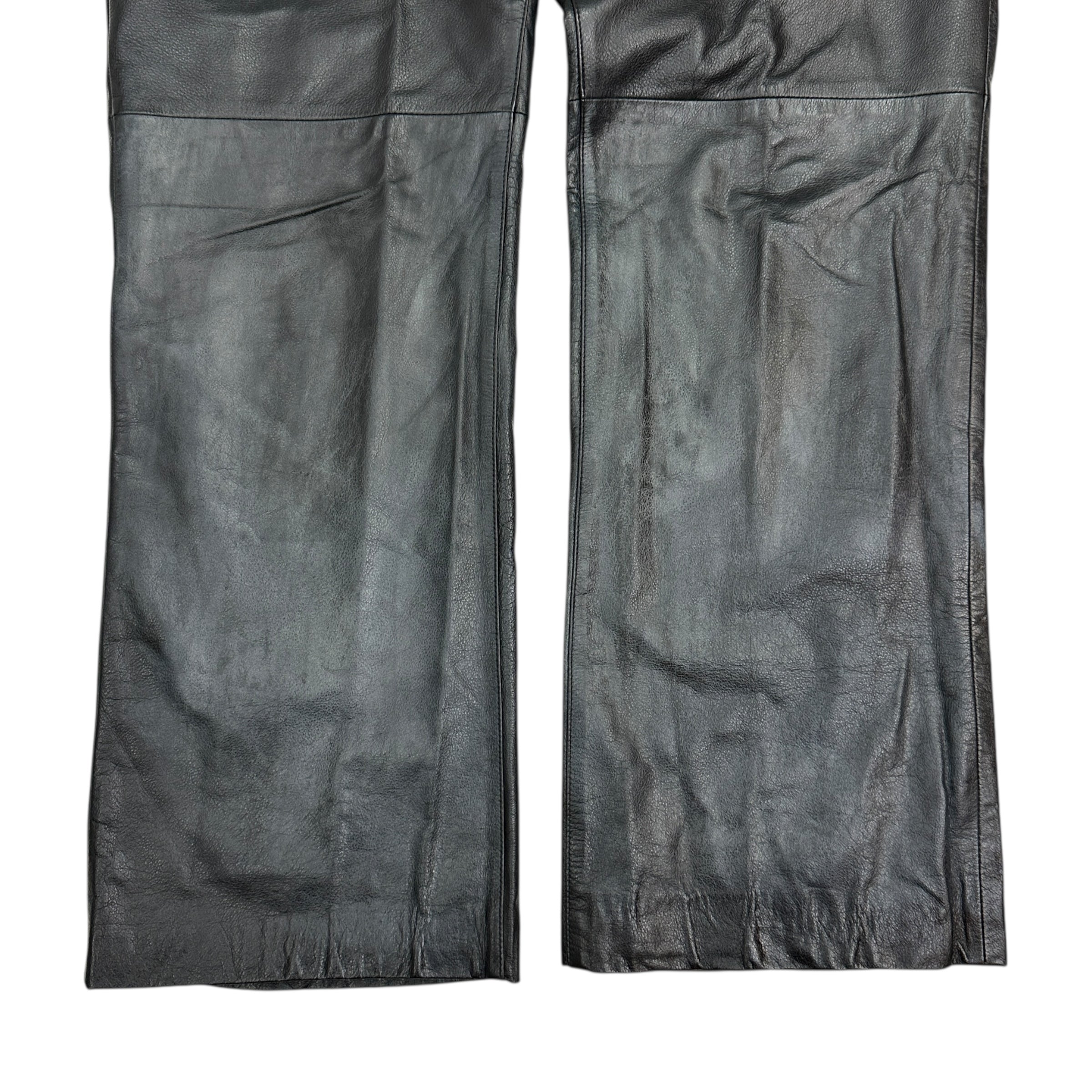 Vintage Danier Leather Pants Black