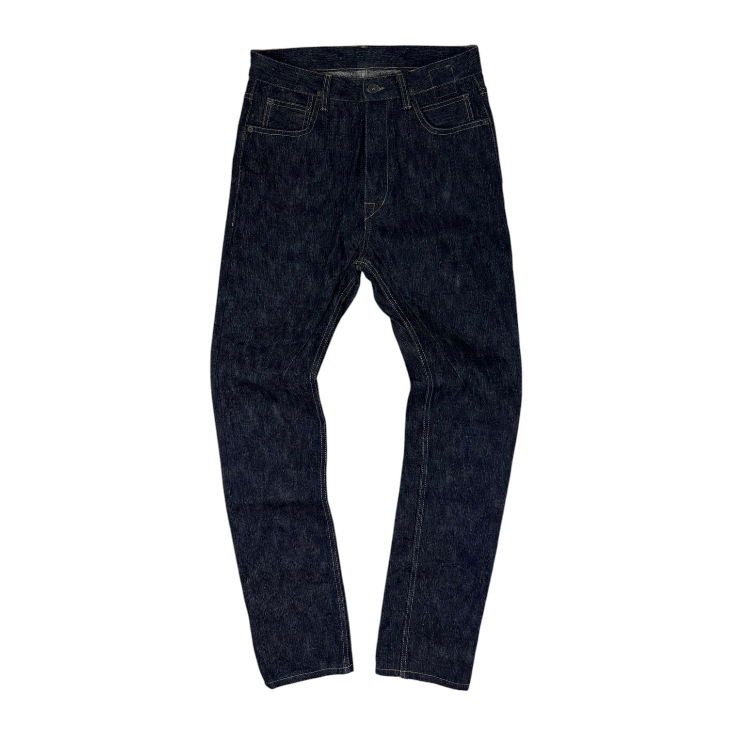 Rick Owens DRKRSHDW Torrence Cut Pantaloni Denim Raw Blue