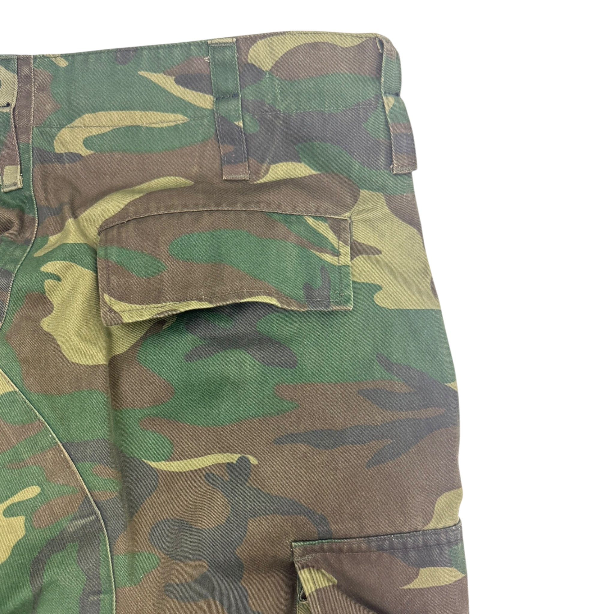 Vintage Military Woodland Camo Cargo Pants