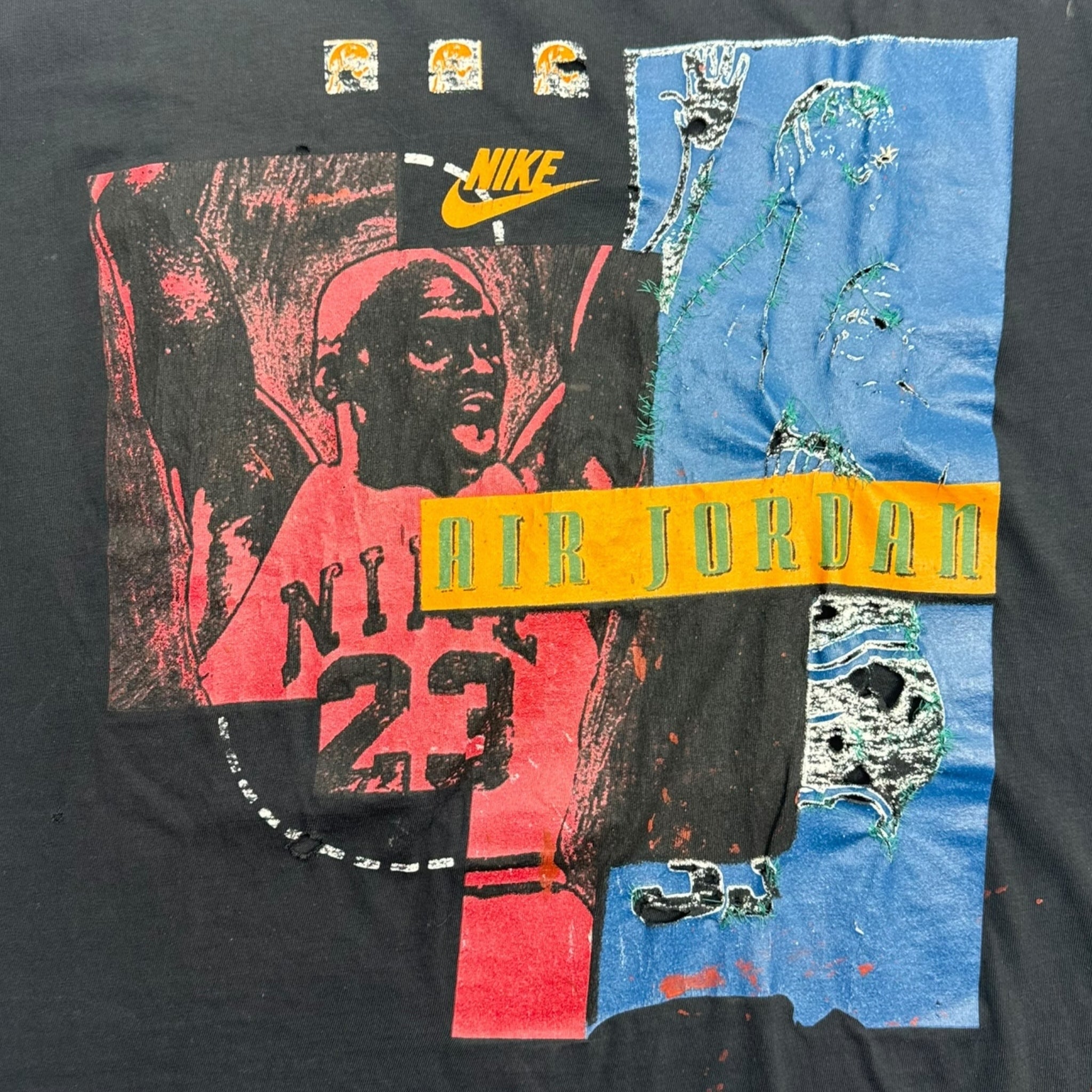 Vintage Nike Air Jordan Distressed Tee Black