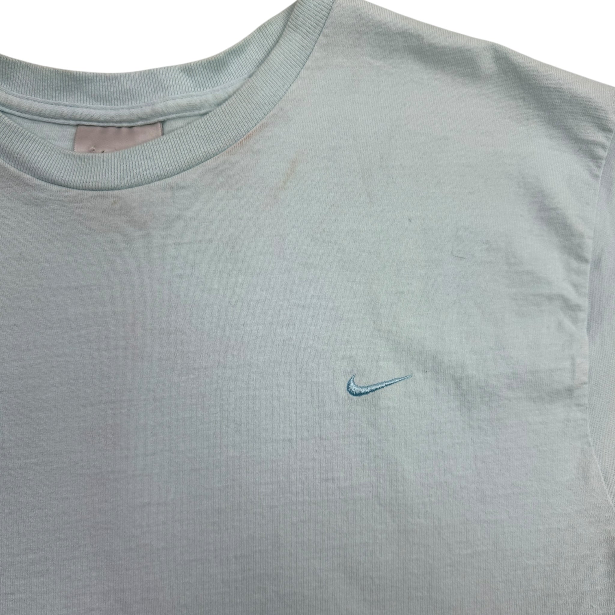 Vintage Y2K Nike Mini Pocket Swoosh T-Shirt Baby Blue