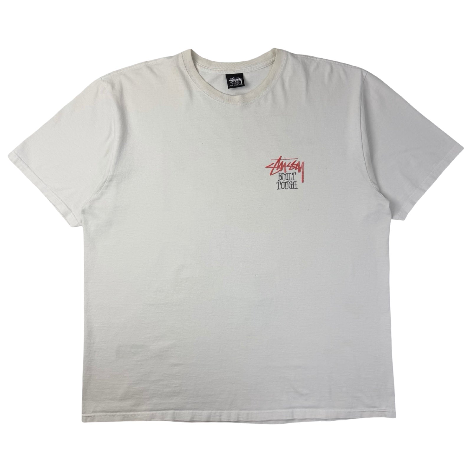 Stussy Built Tough Teddy T-Shirt White