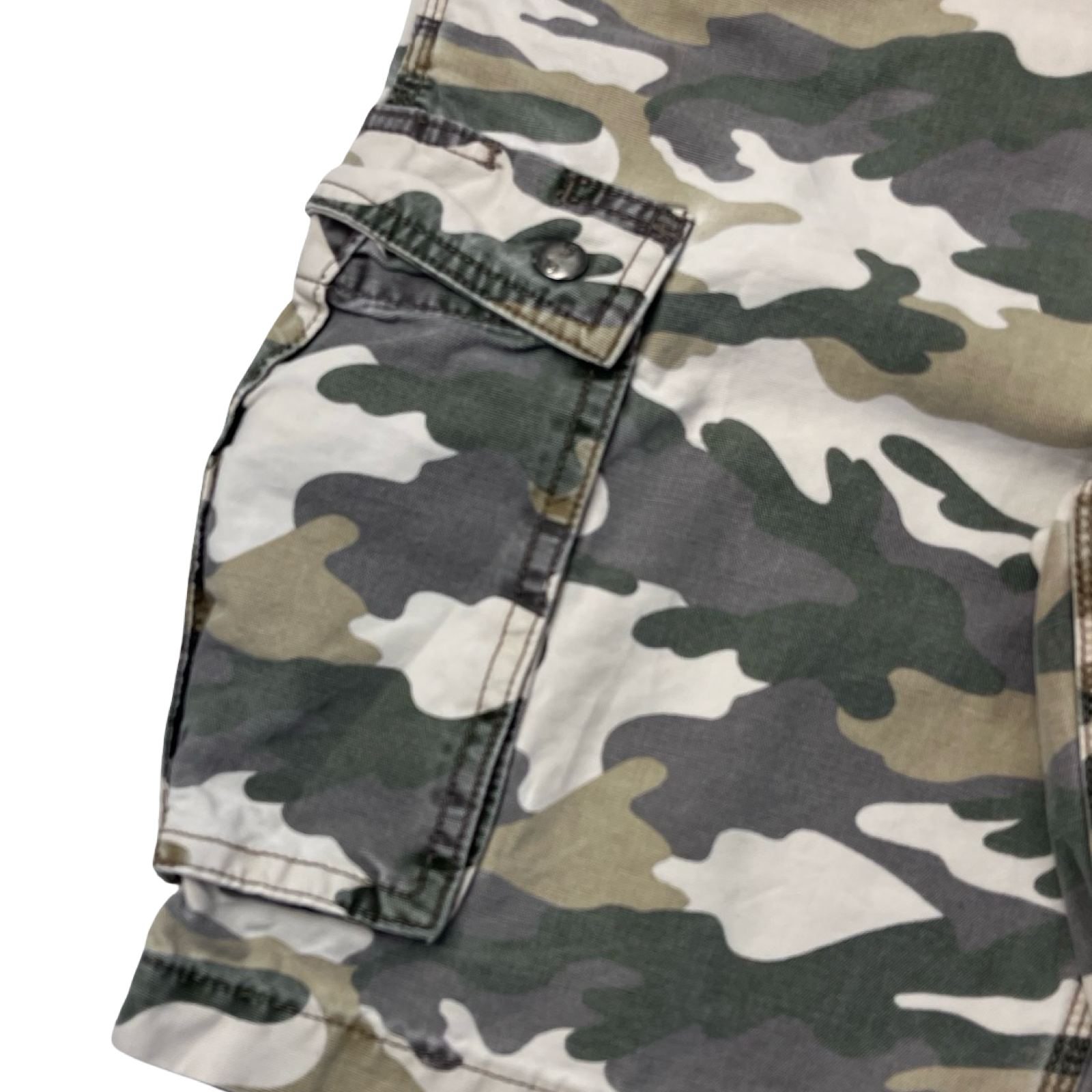 Vintage Carhartt Faded Woodland Camo Cargo Shorts