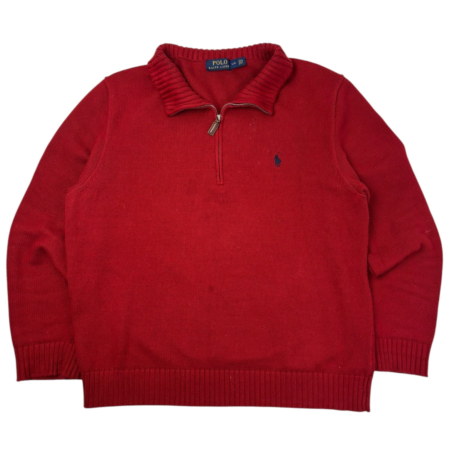 Polo Ralph Lauren Quarter-Zip Sweater Red