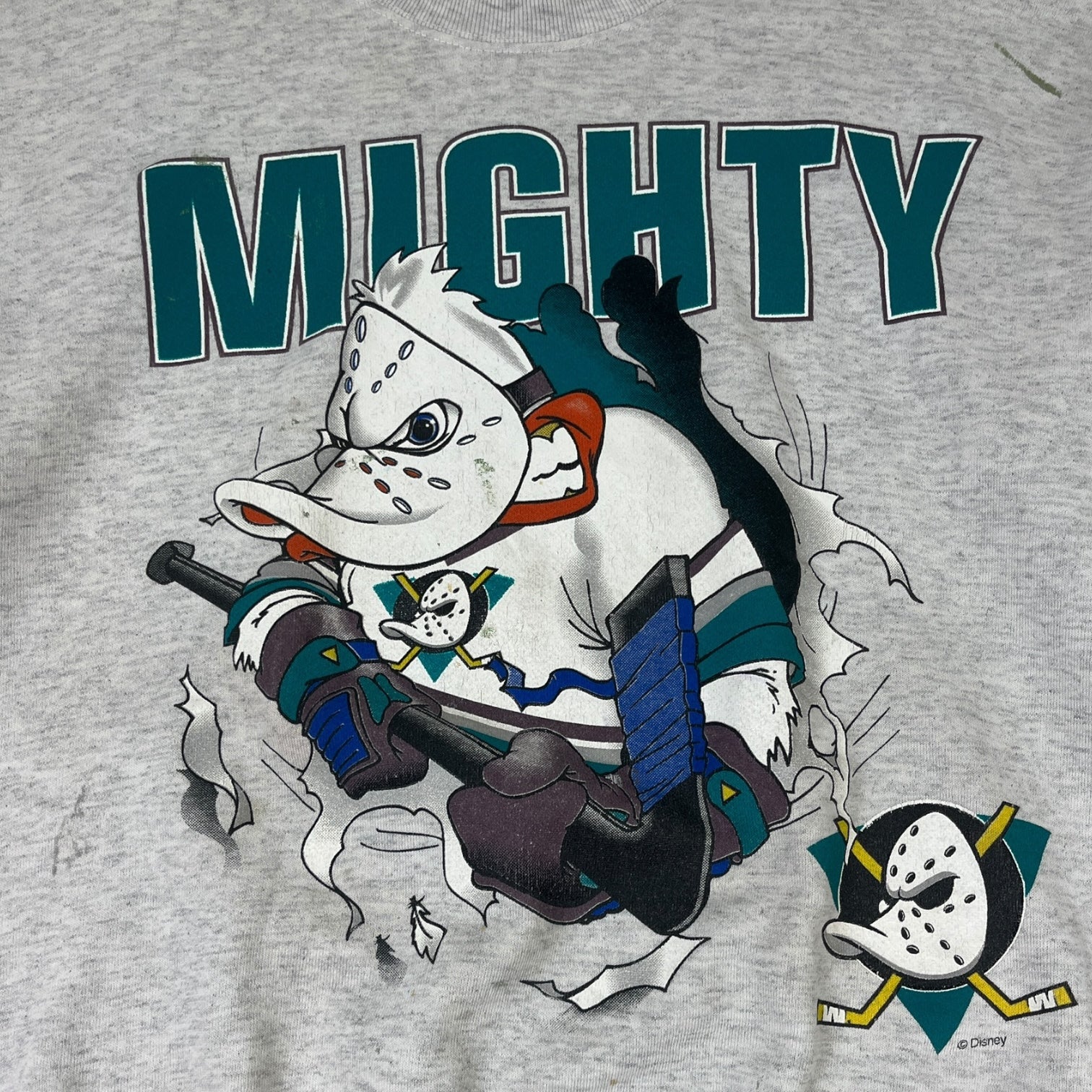 Vintage 1990 Anaheim Mighty Ducks "Breakthrough" Crewneck Sweatshirt