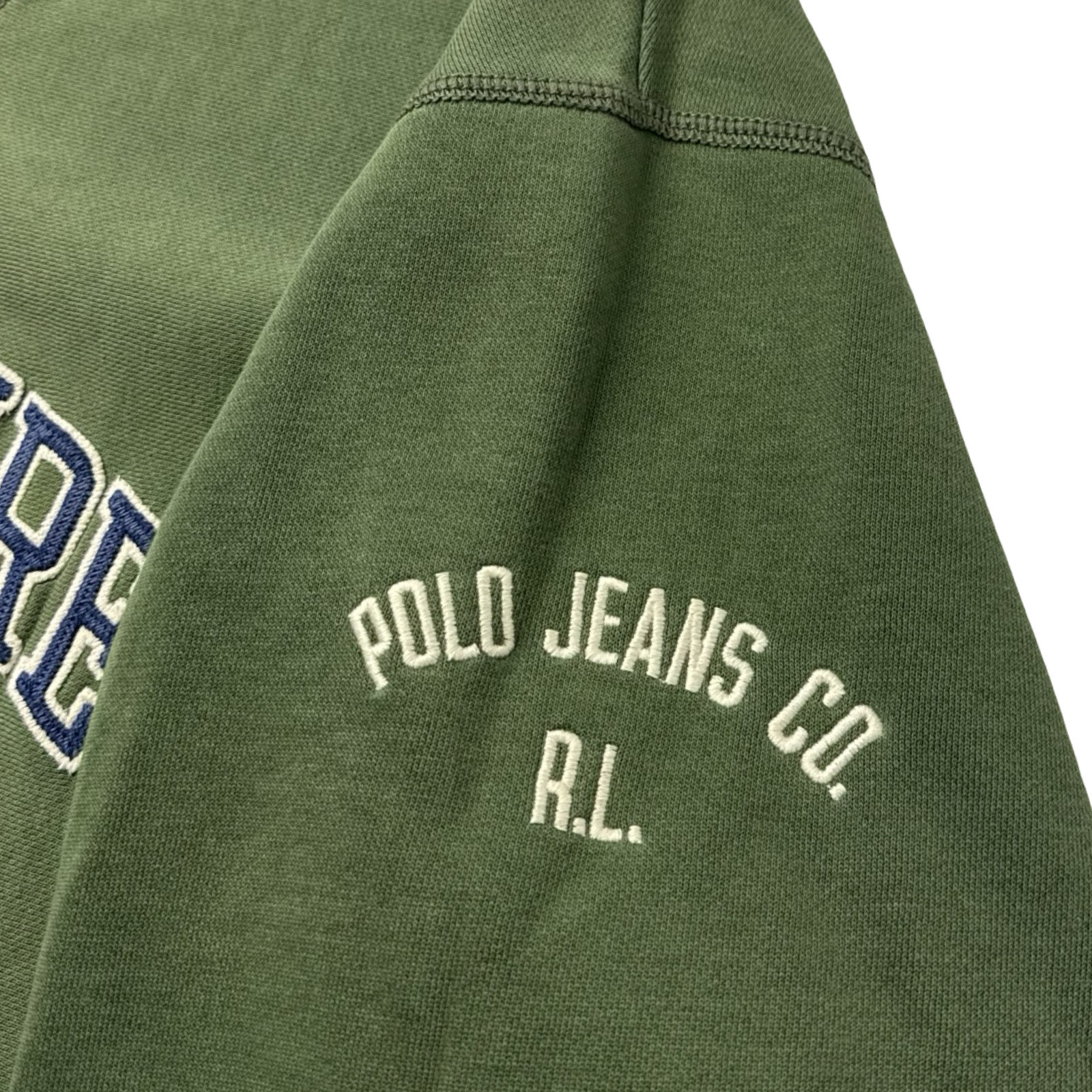 Vintage Polo Ralph Lauren Arch Spellout Crewneck Green