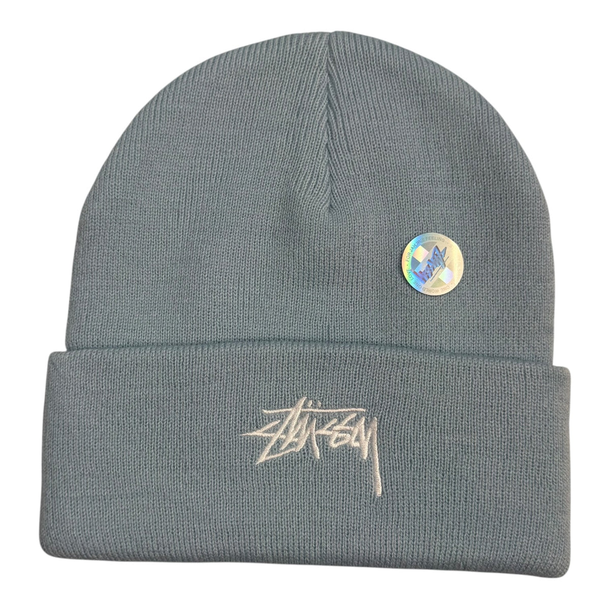 Stussy Basic Cuff Beanie Muted Blue