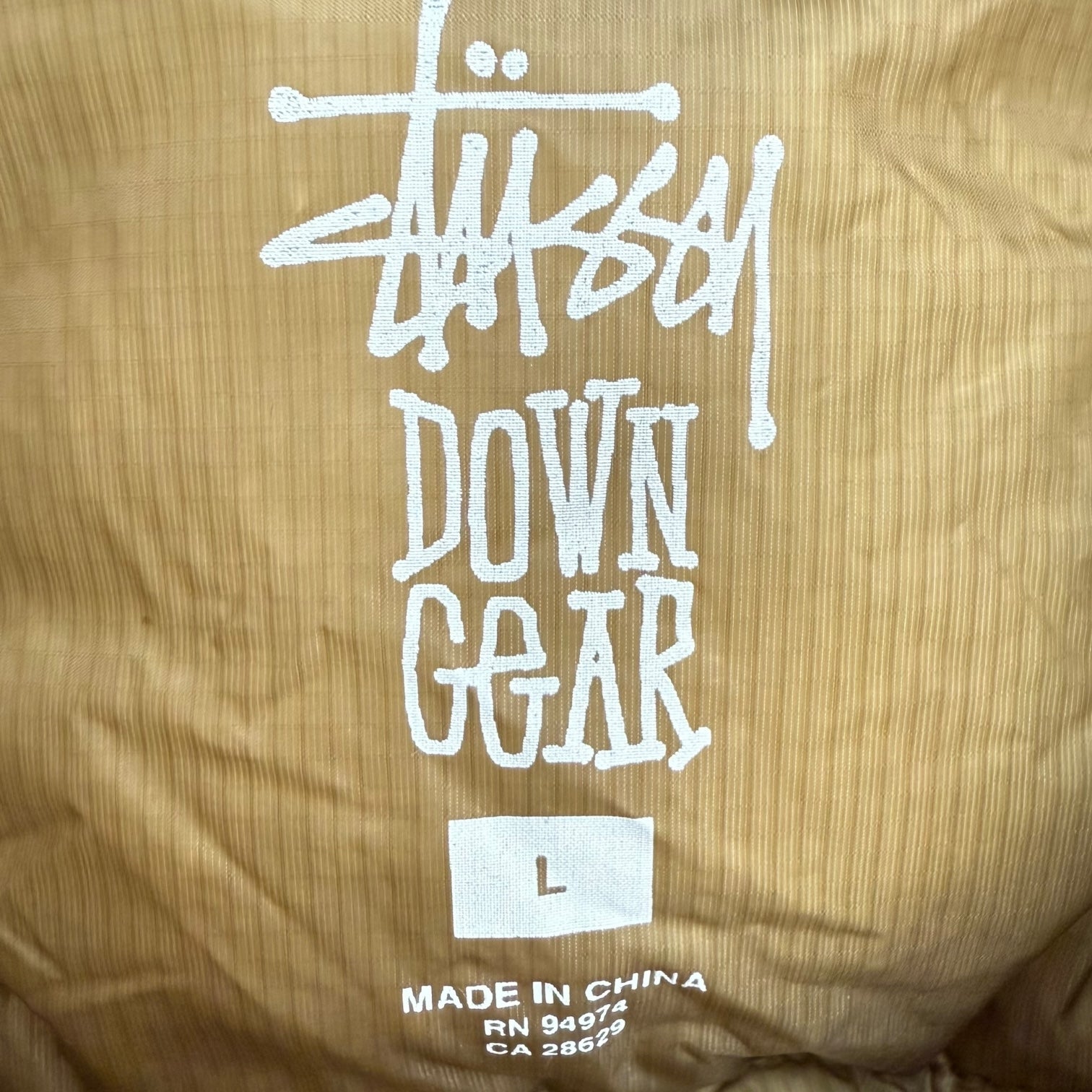 Stussy Midweight Hooded Puffer Jacket Khaki