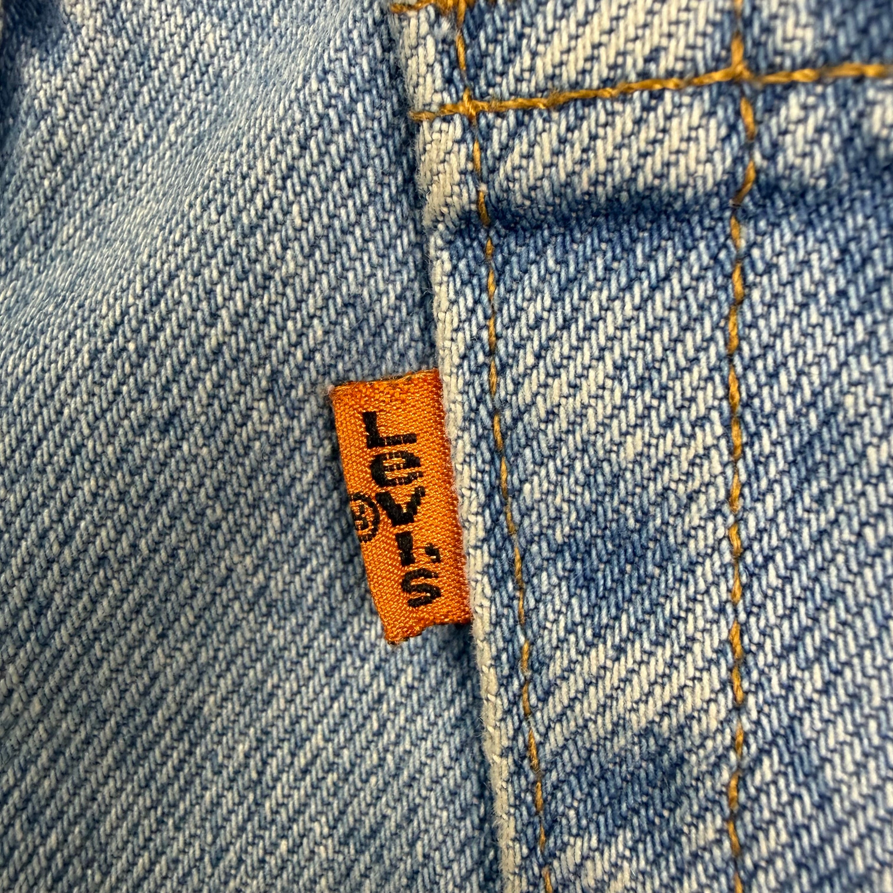 Vintage Levi’s 506 Light Wash Orange Tab Jeans Blue