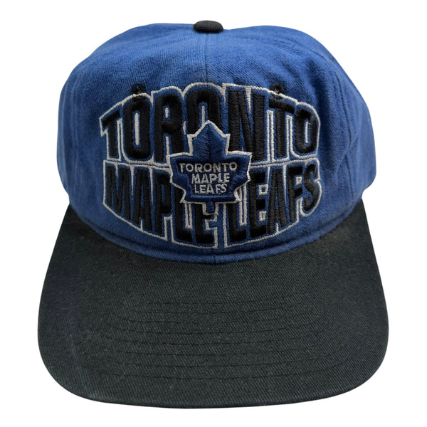 Vintage Toronto Maple Leafs Starter Embroidered Snapback Faded Blue