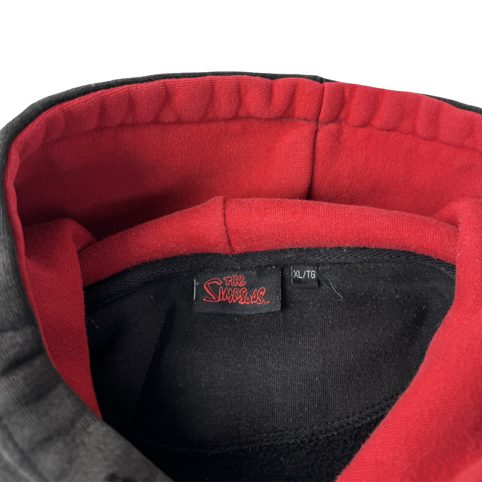 2002 The Simpsons Family Hoodie Faded Black