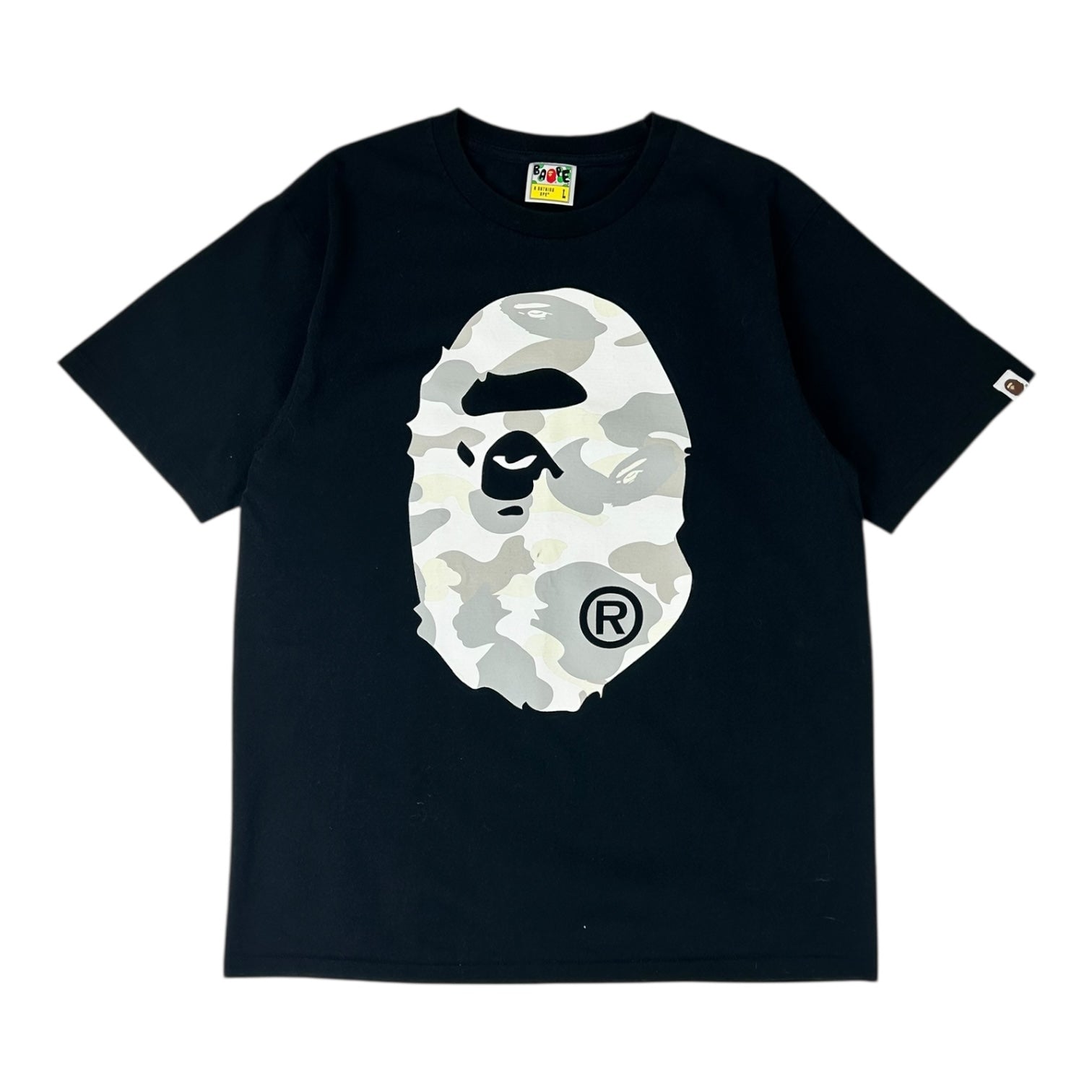 Bape City Camo Big Ape Head T-Shirt Black