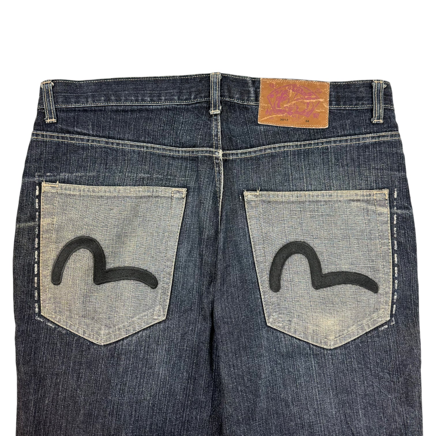 Evisu Indigo Cuff Seagull Jeans