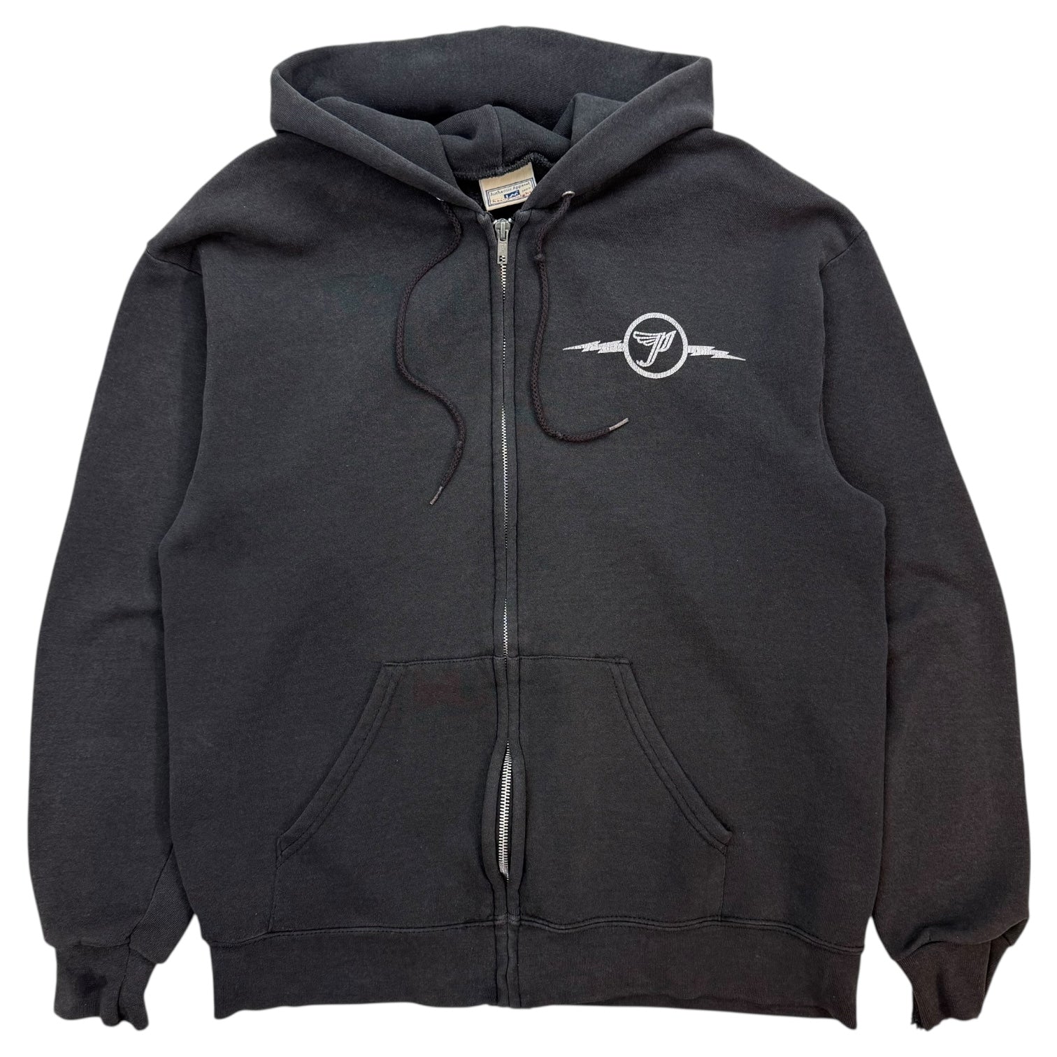 Vintage Pixies Zip Up Hoodie Grey