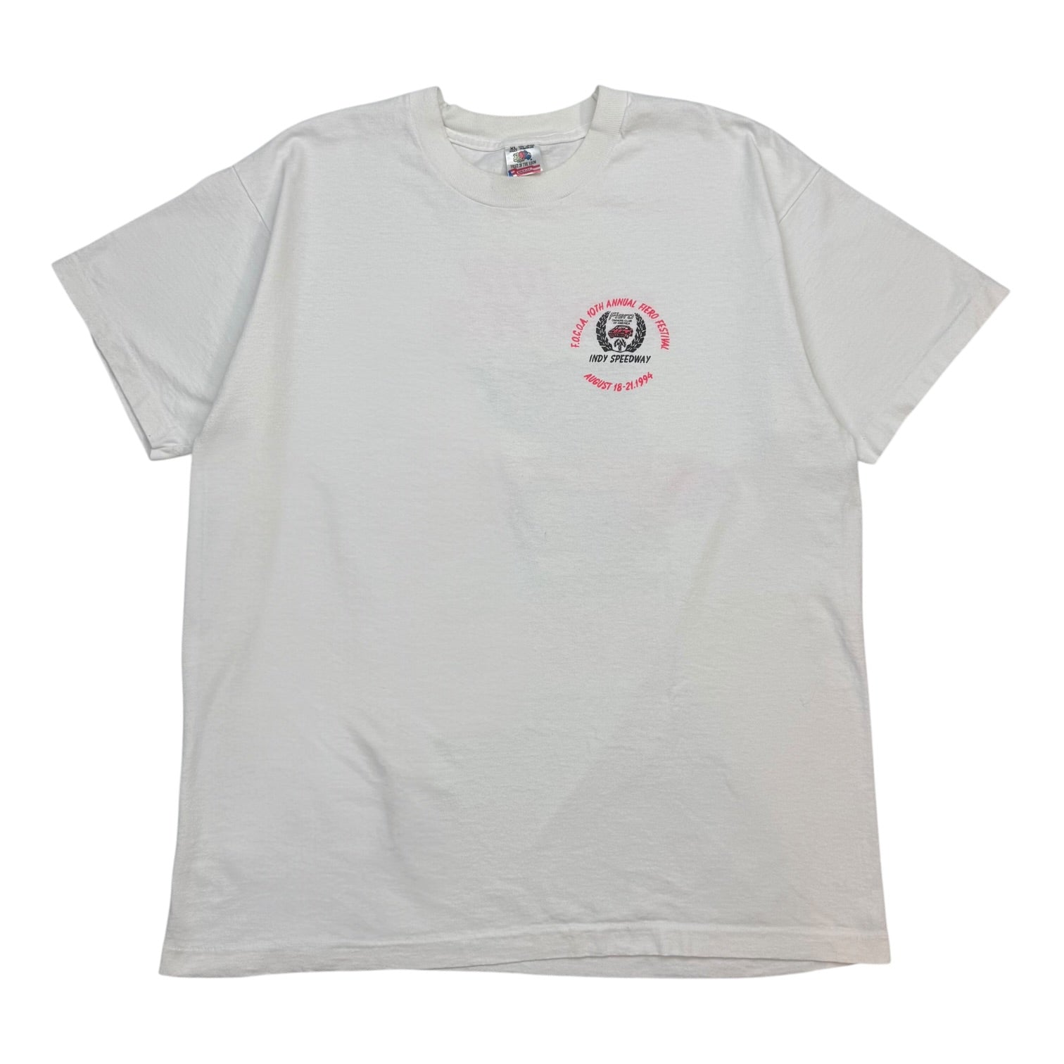 1994 Indy Speedway 10th Fiero Festival Tee White