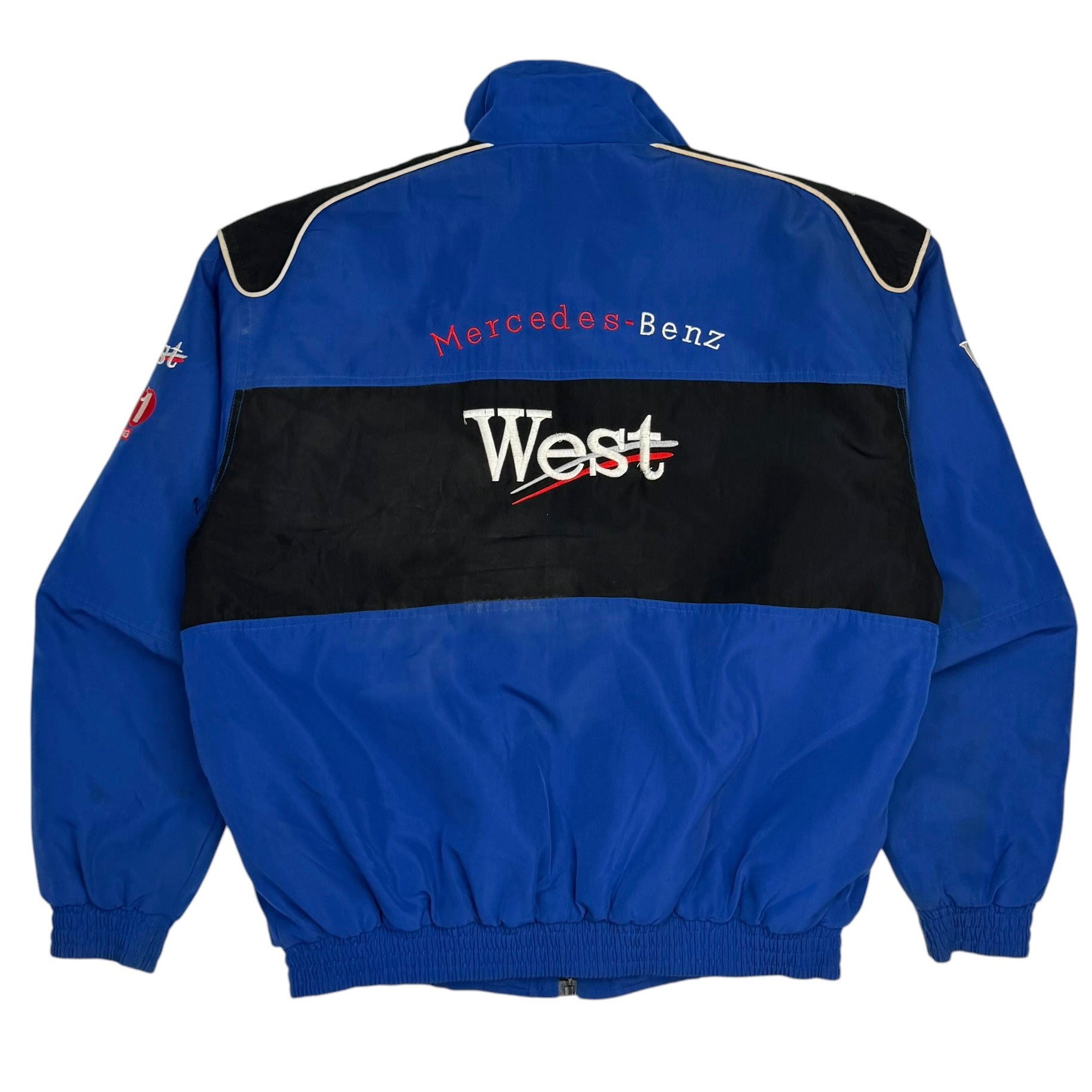 Vintage Mercedes Benz Mobil 1 Racing Jacket Blue