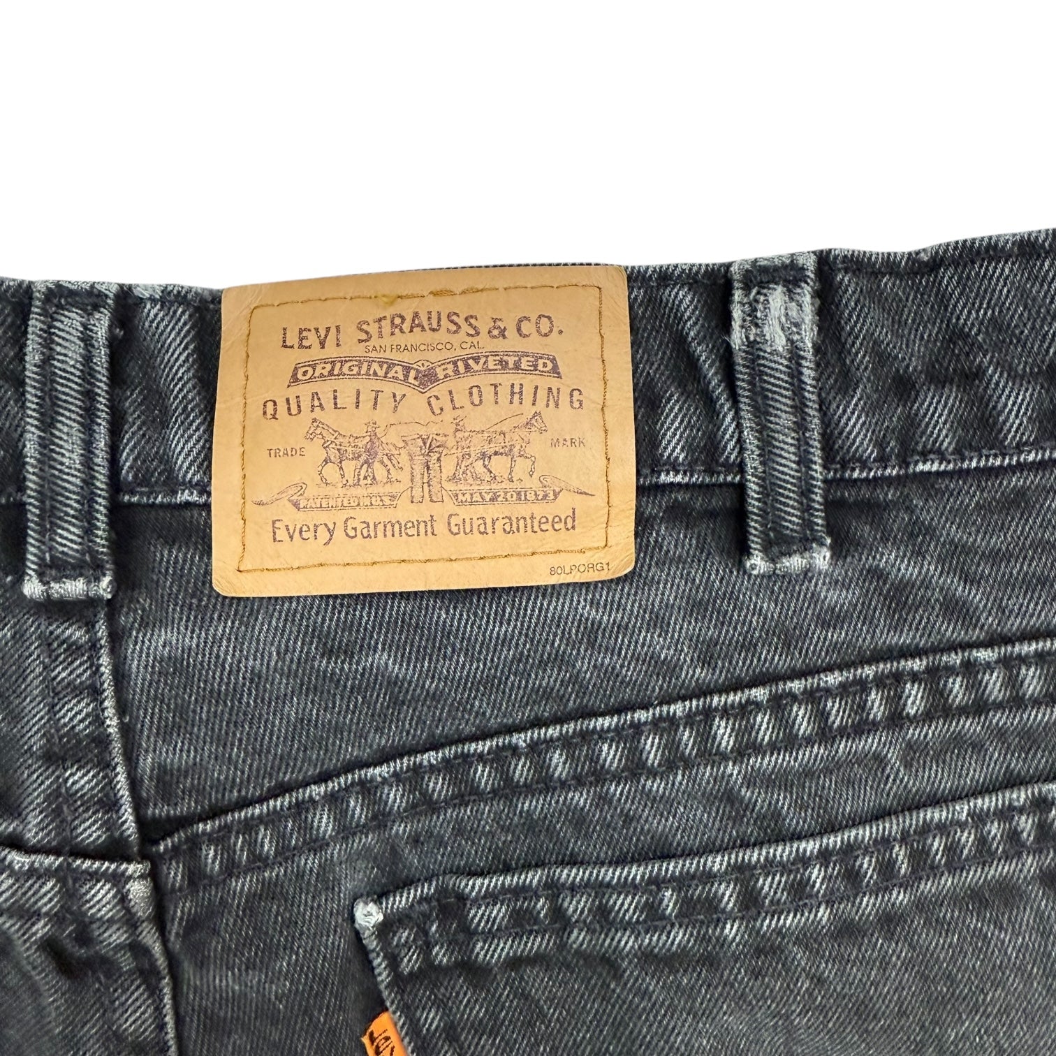 Vintage Levi’s Orange Tab Denim Pants Black
