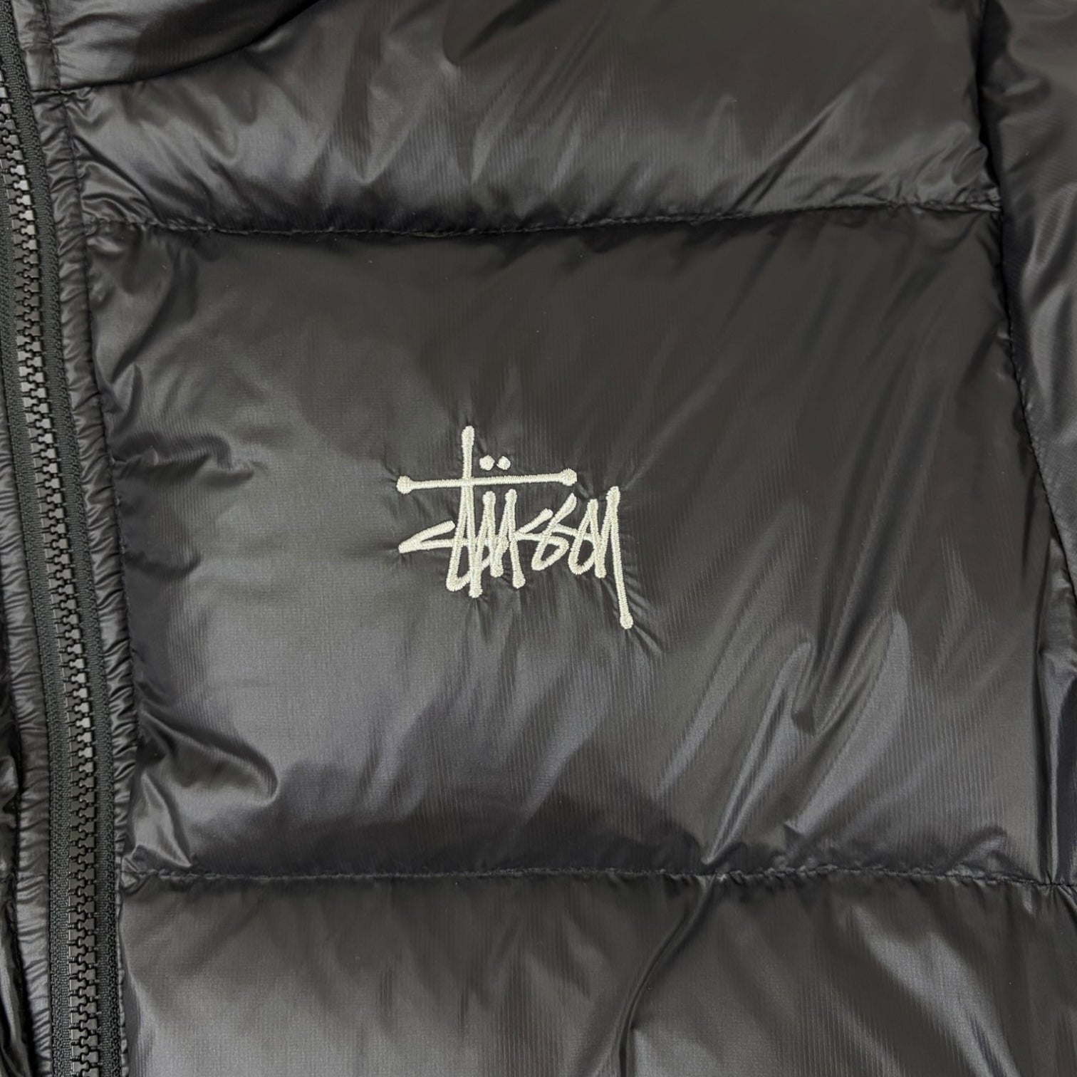 Stussy Micro Ripstop Down Puffer Jacket Black
