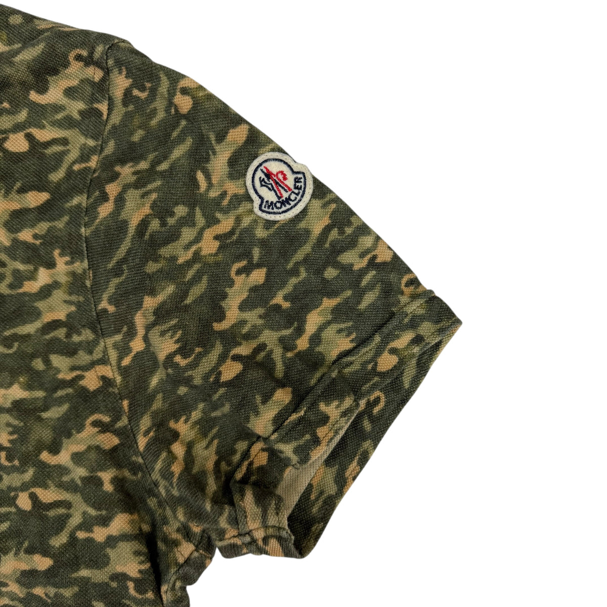 (W) Moncler Camo Polo Green