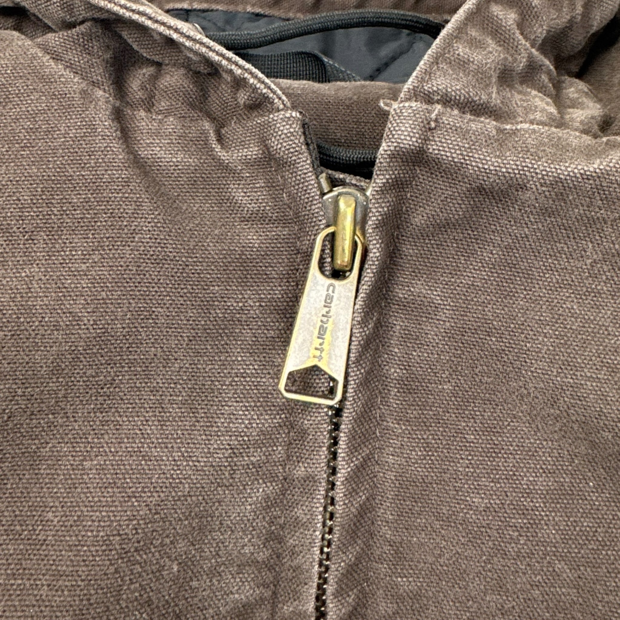 Vintage Carhartt Hooded Active Jacket Dark Brown