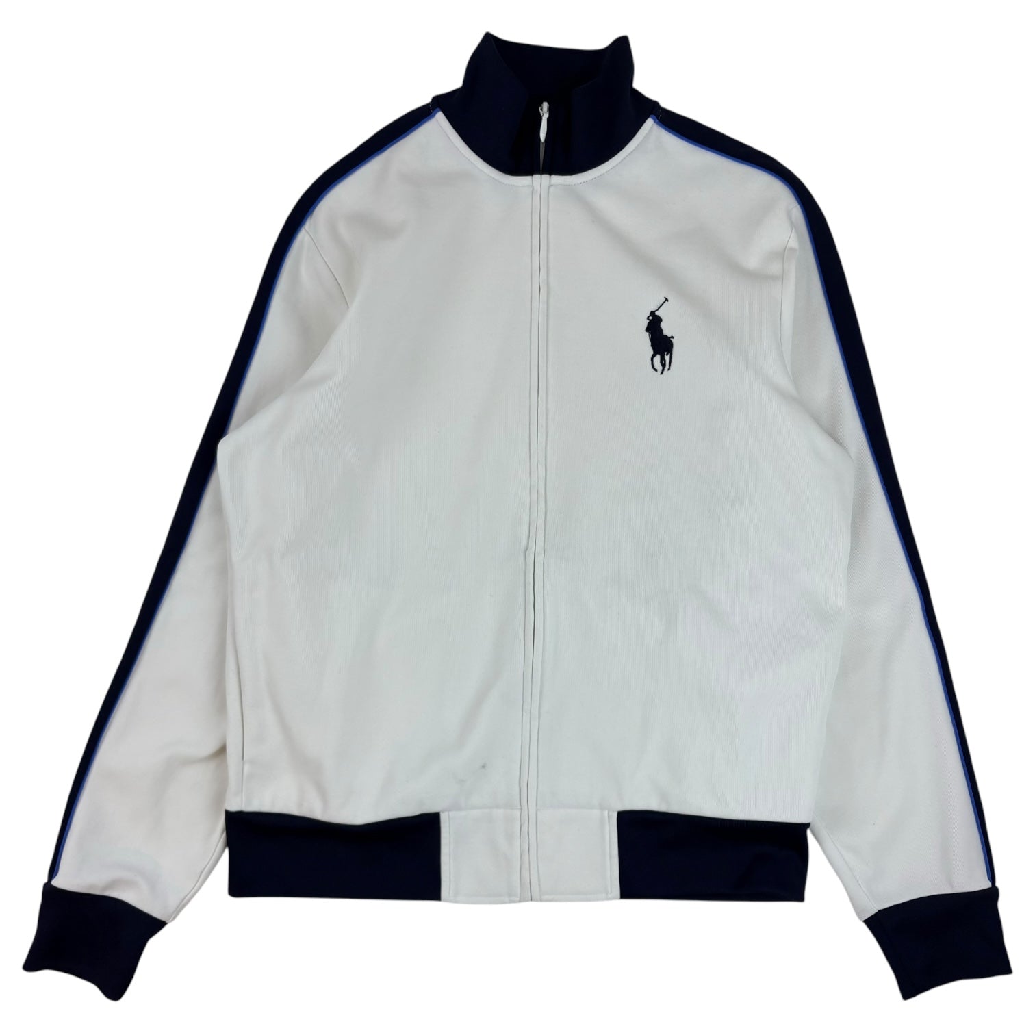 Vintage Polo Ralph Lauren Track Jacket White/Navy