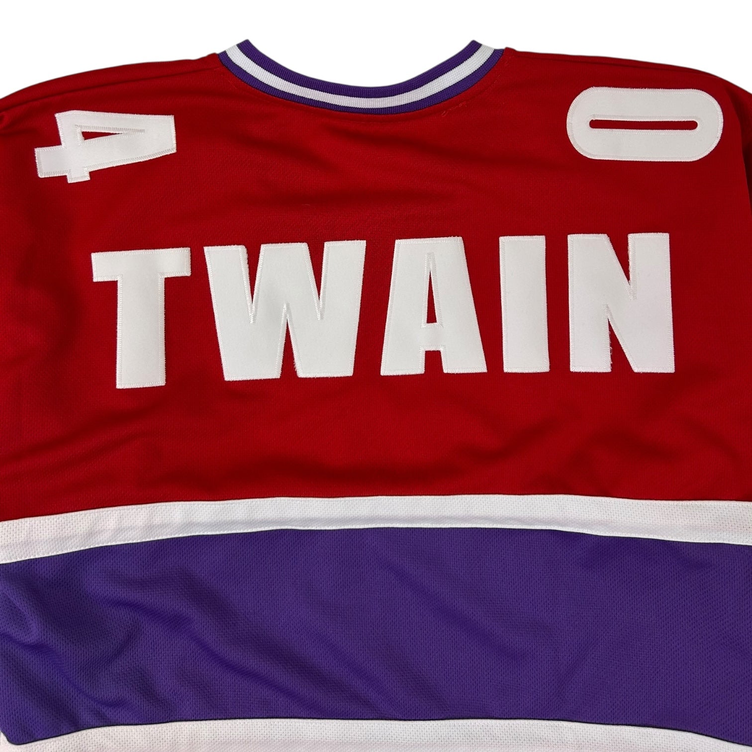 Vintage Shania Twain “Up!” Hockey Jersey Red