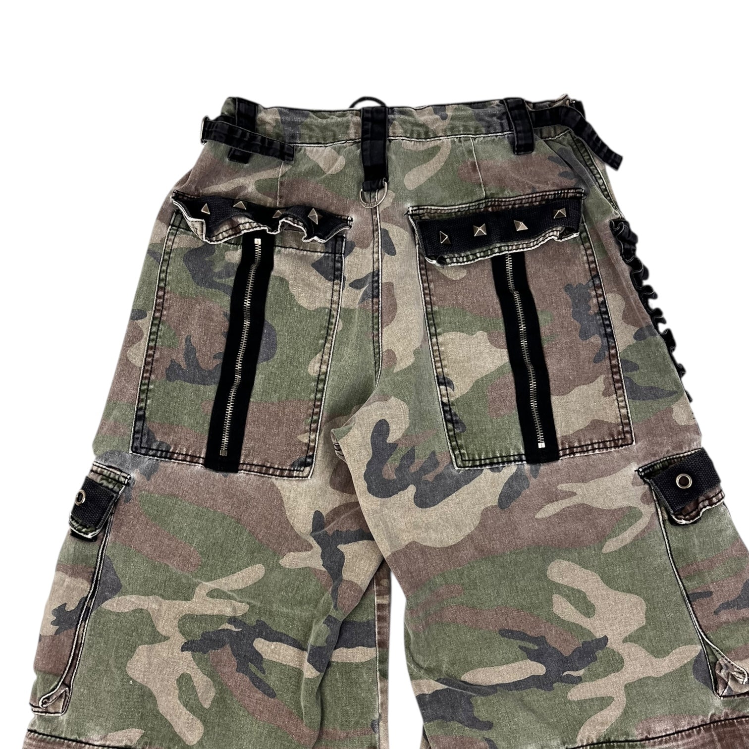 Vintage Y2K Tripp NYC Goth Rave Camo Baggy Pant