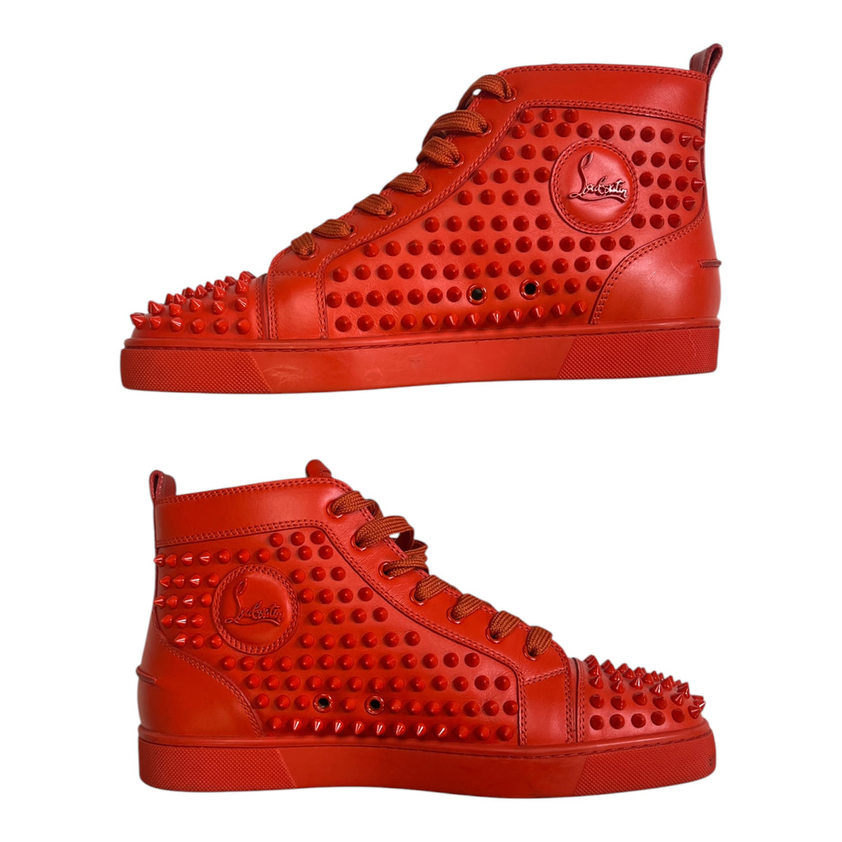 Christian Louboutin Louis Spikes High-Top Sneakers (Used)