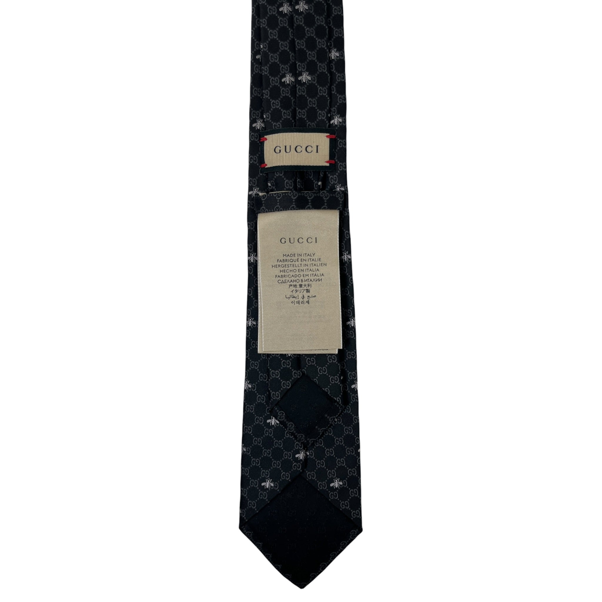 Gucci GG Bees Silk Jacquard Tie