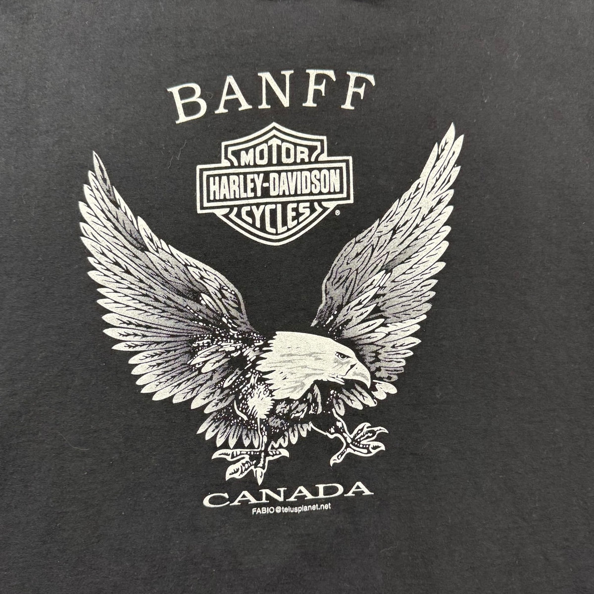Vintage Harley Davidson Of Banff Tee Black