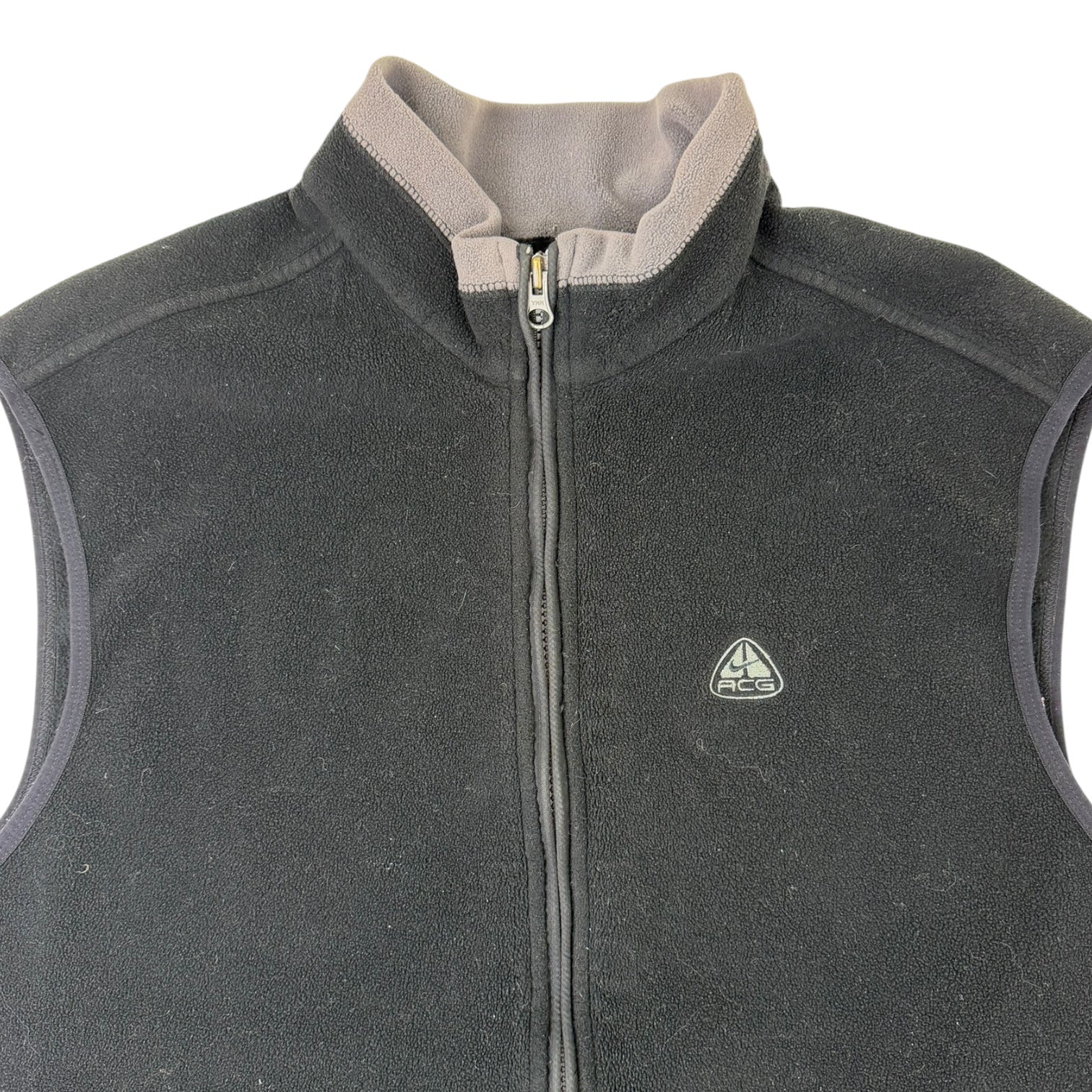 Vintage Nike ACG Thermal-Fit Fleece Vest Black